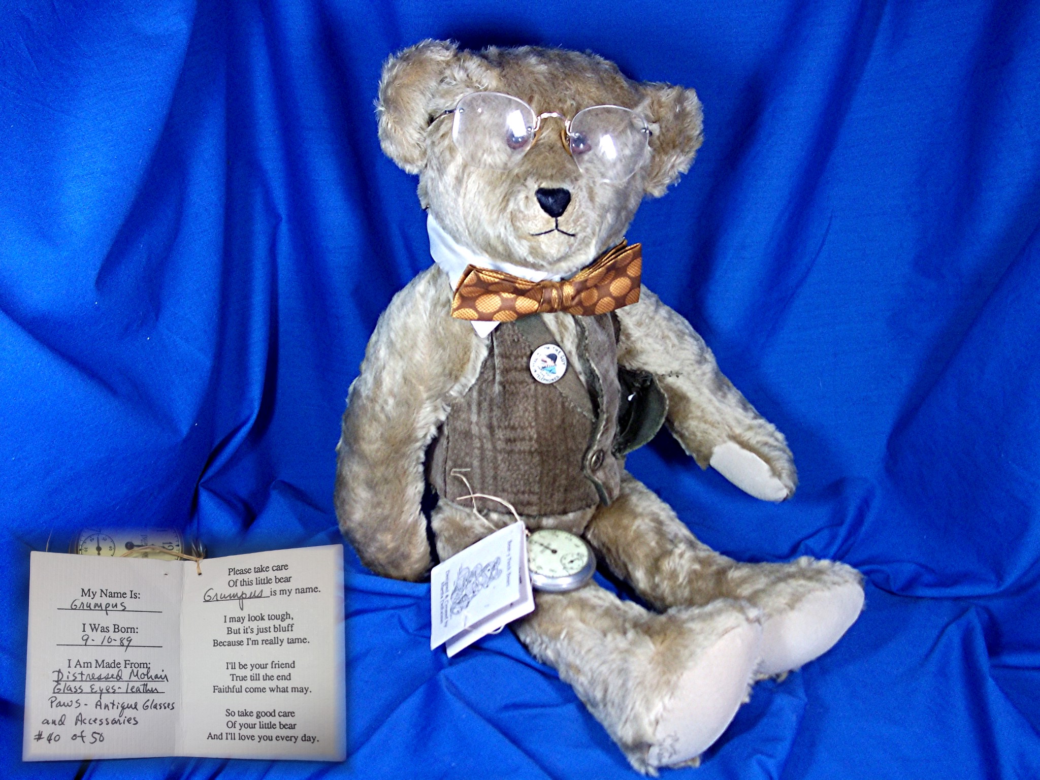 Bear-y Patch Bear - Grumpus  19 inch  # 40 of 50