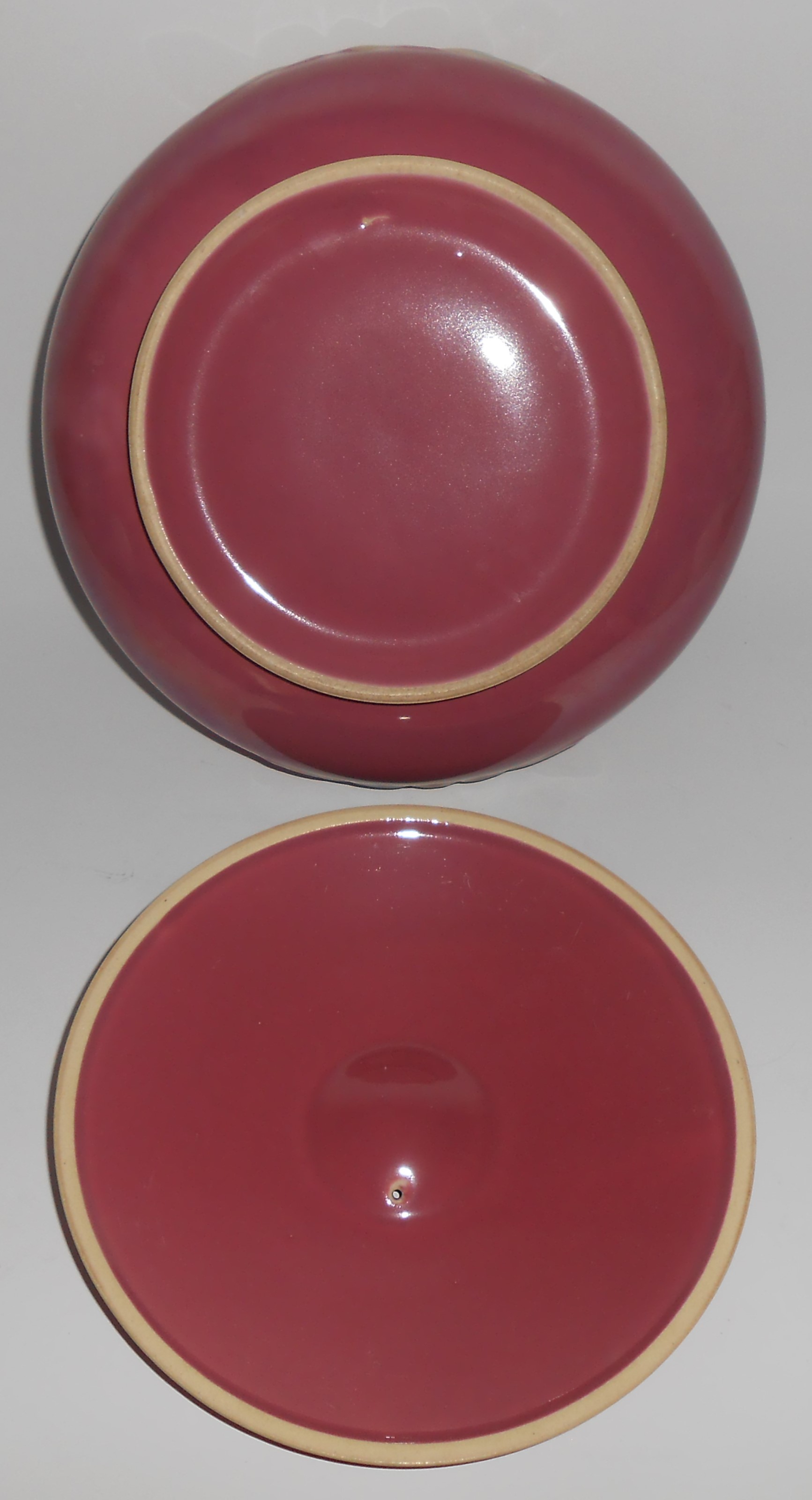 Coors Pottery Rosebud Early Red French Casserole