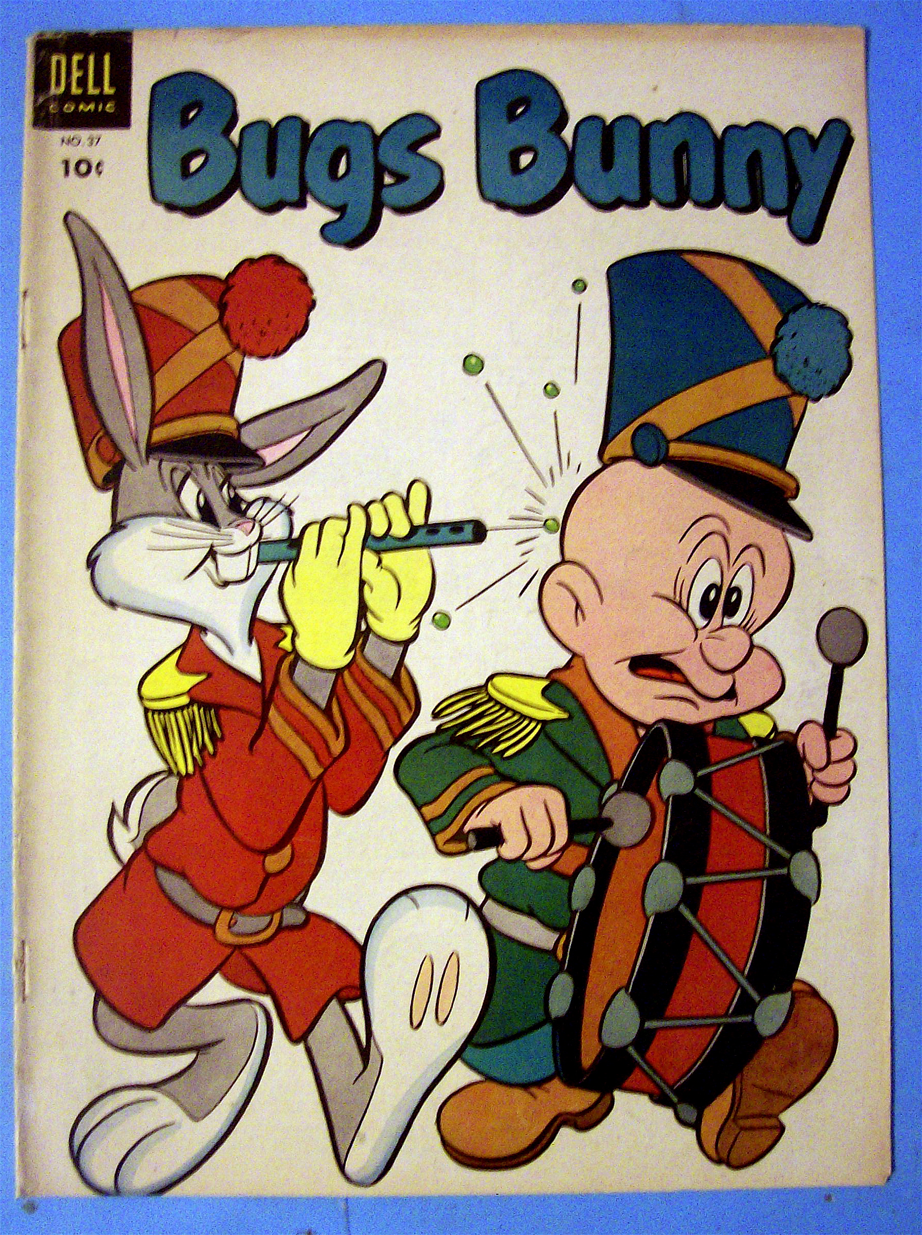 Bugs Bunny Comic Cover #37 June-July 1954 Bugs & Elmer