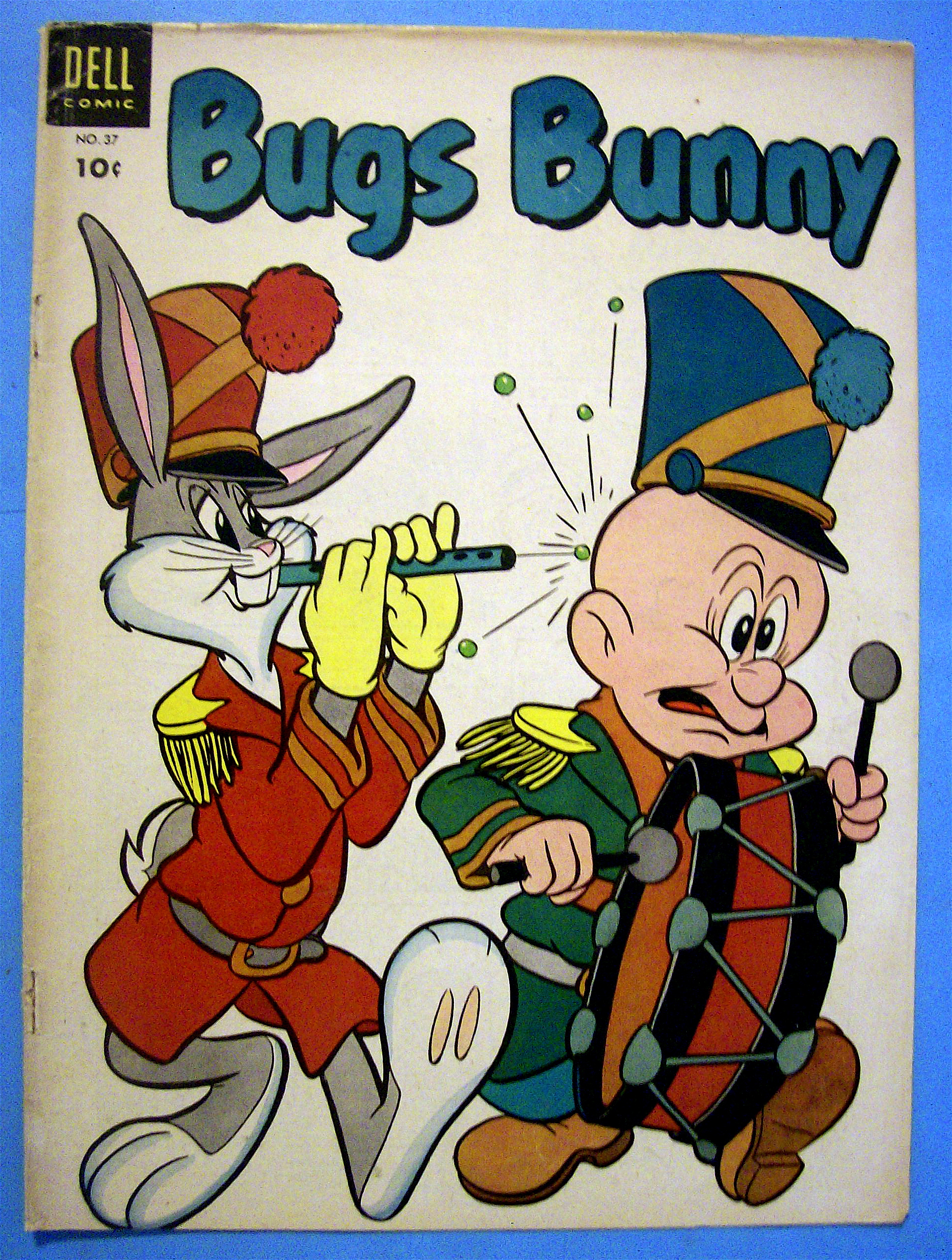 Bugs Bunny Comic Cover #37 June-July 1954 Bugs & Elmer