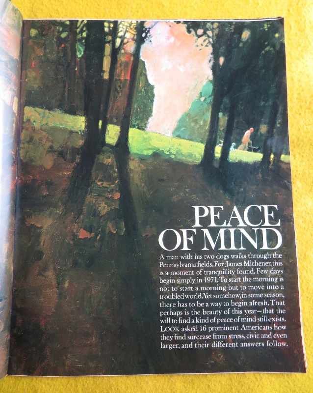 Look Magazine July 27, 1971 16 Prominent Americans Give You Their Personal Key To Peace Of Mind