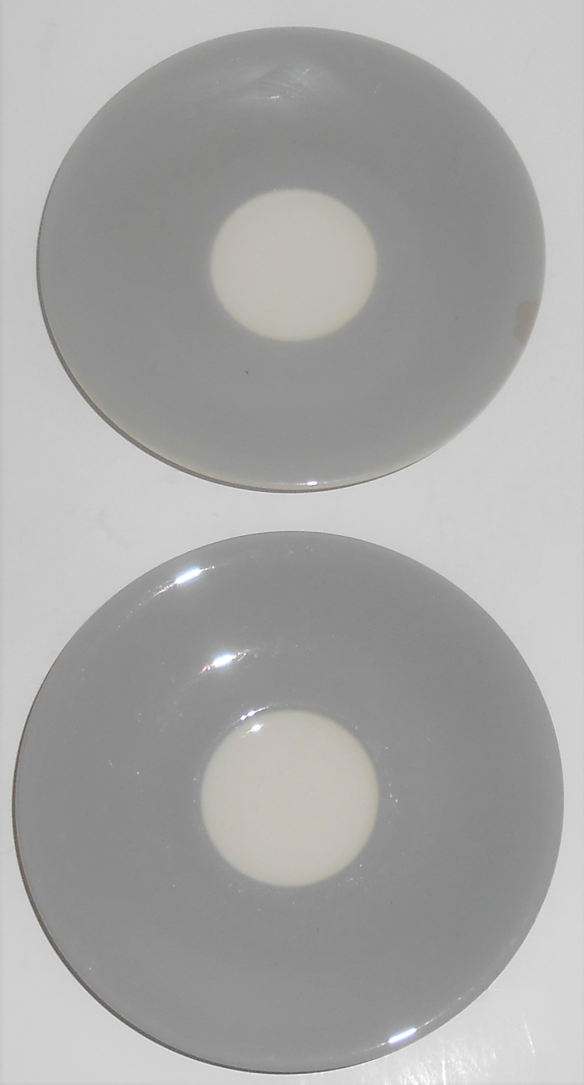 Franciscan China Encino Breakfast Grey Demitasse Pair S