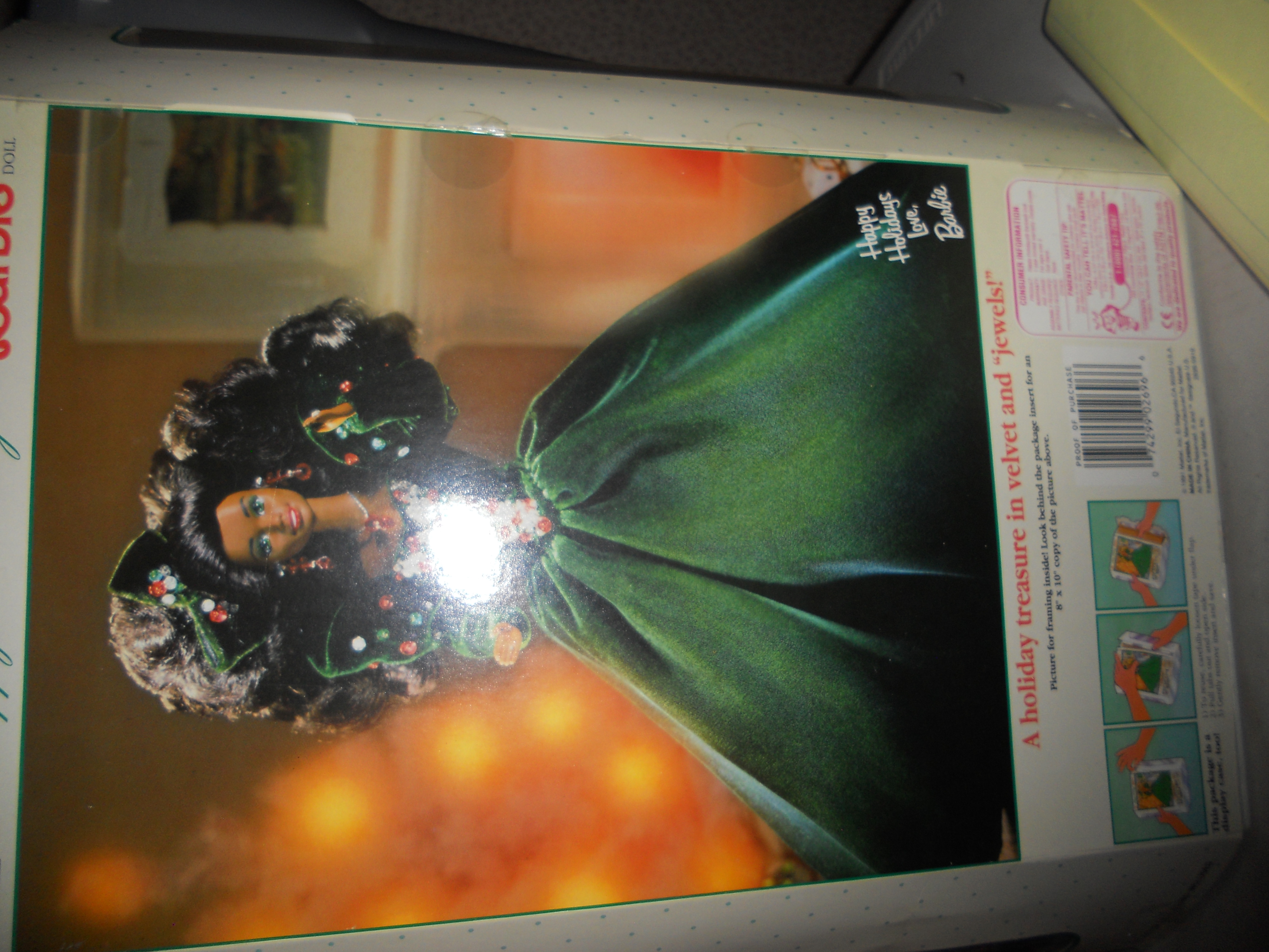 Barbie Doll Happy Holidays 1991 Mattel in box