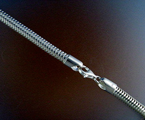 Sterling Silver Snake Chain Necklace  38 grams