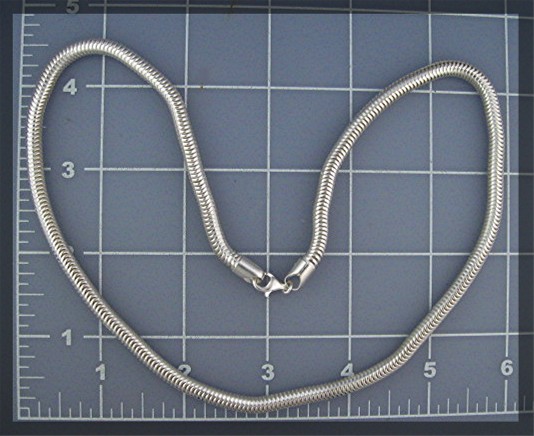 Sterling Silver Snake Chain Necklace  38 grams
