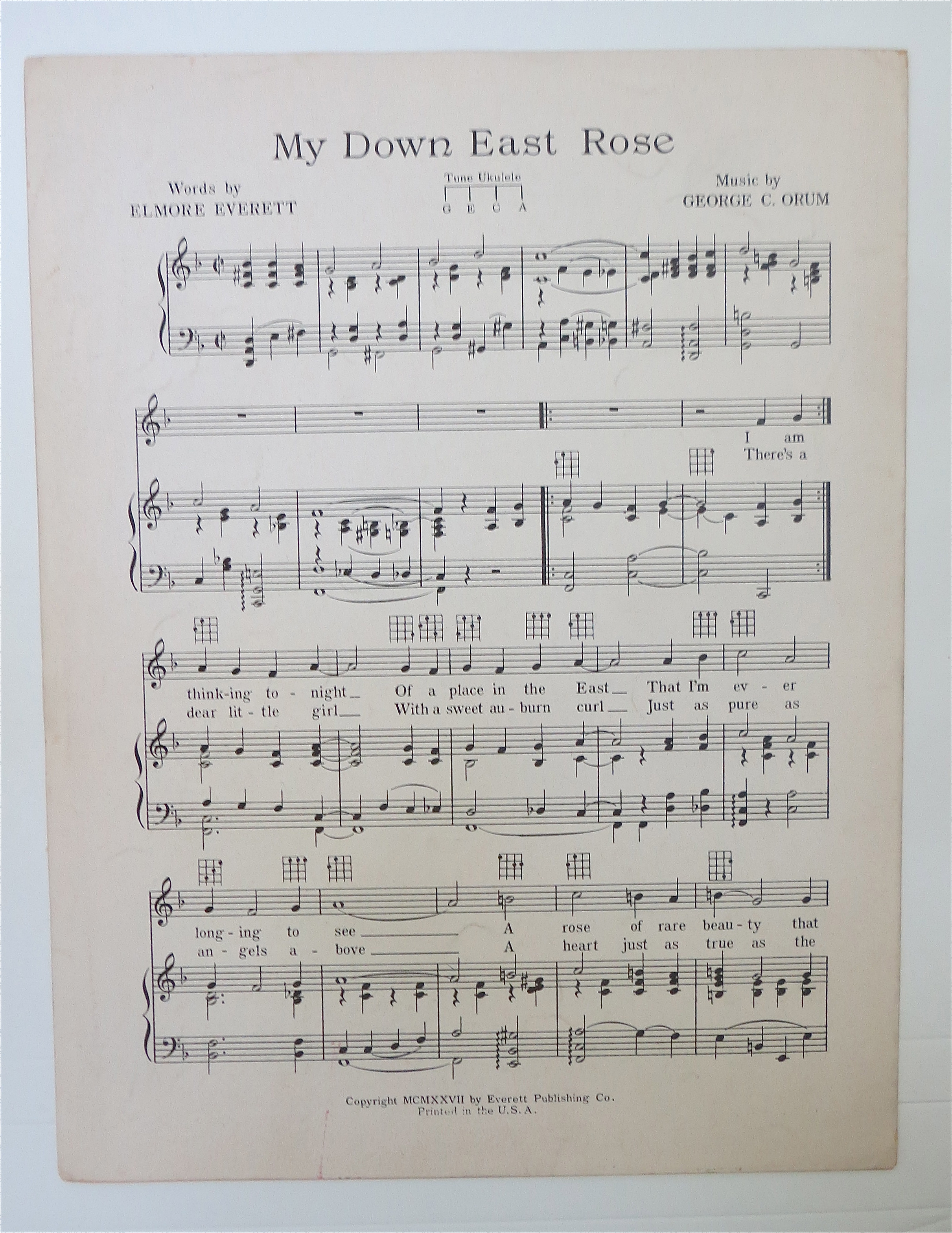 1932 Come Back To Me By Everett & Orum