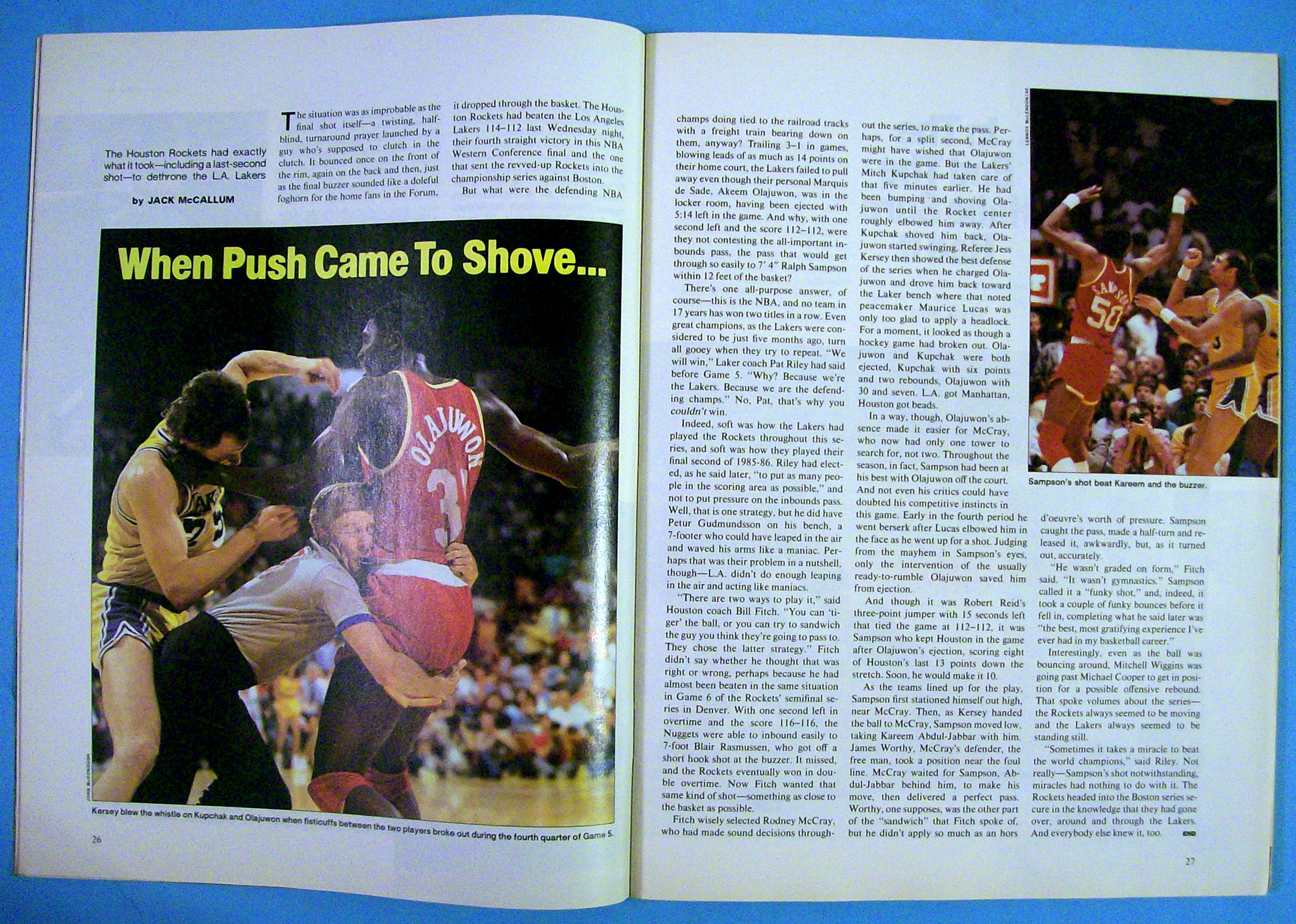 Sports Illustrated Magazine-June 2, 1986-Back To Glory