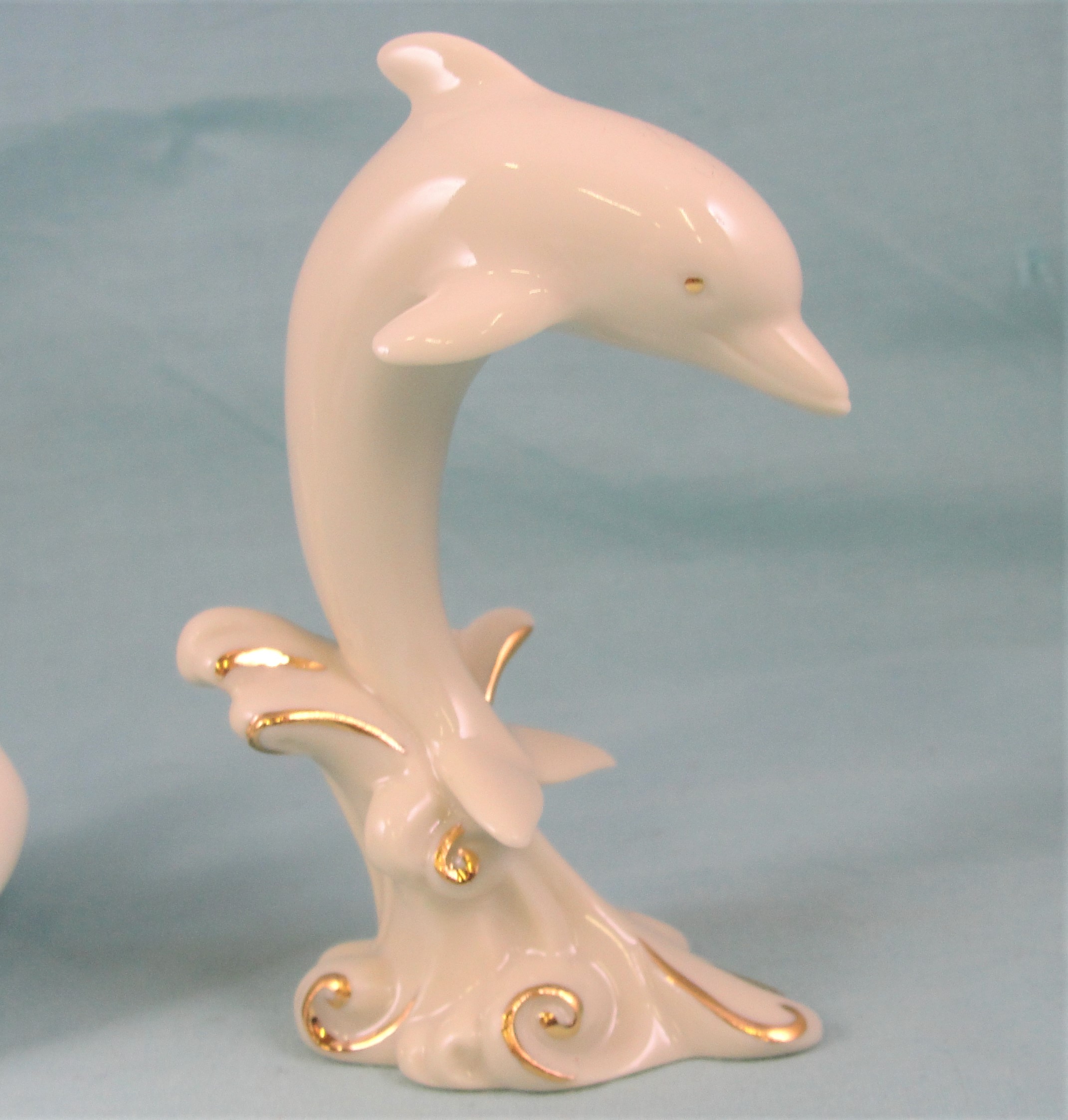 Lenox Porcelain White Leaping Dolphin