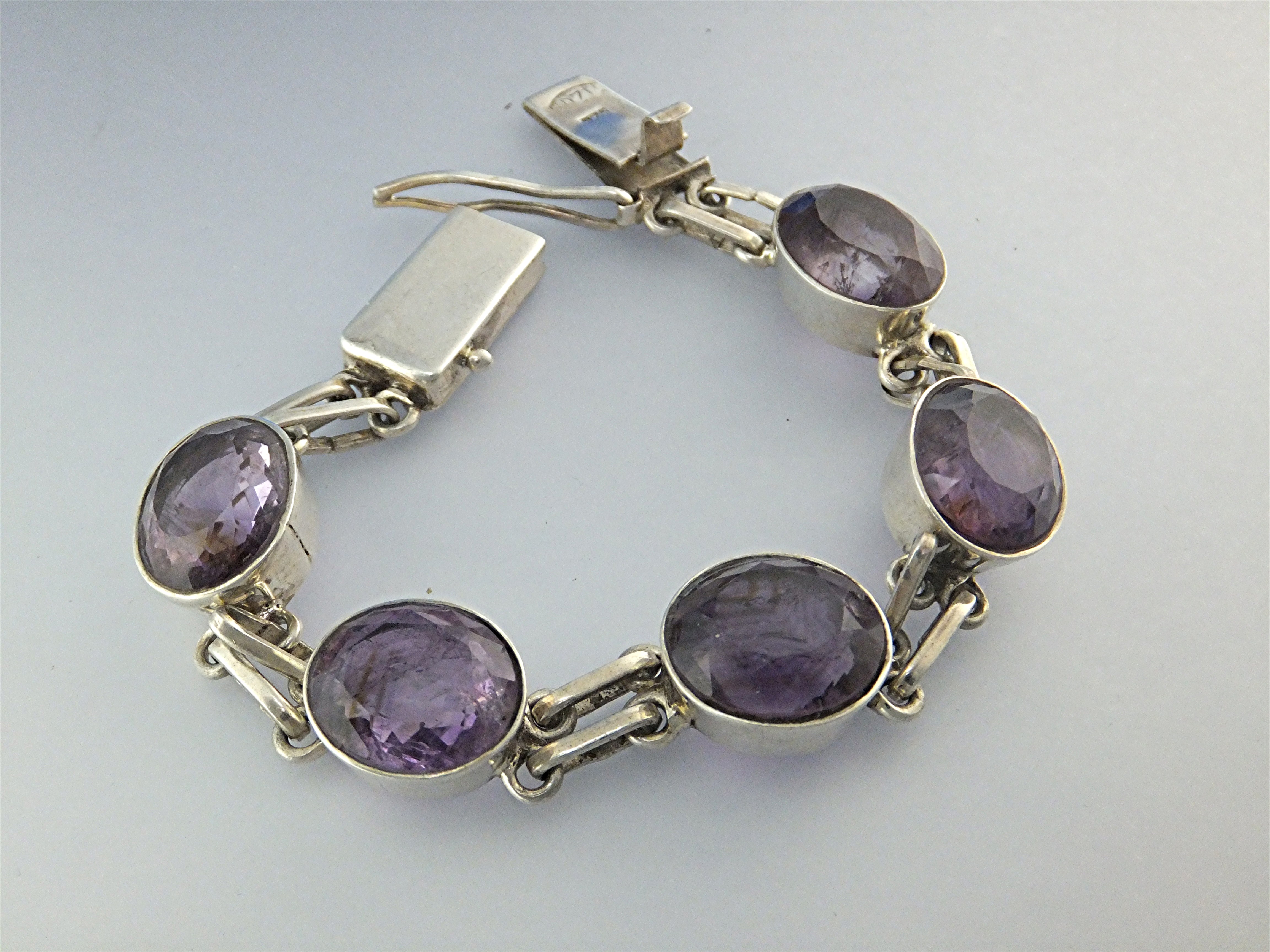 Bracelet Sterling Silver Amethyst IDZI