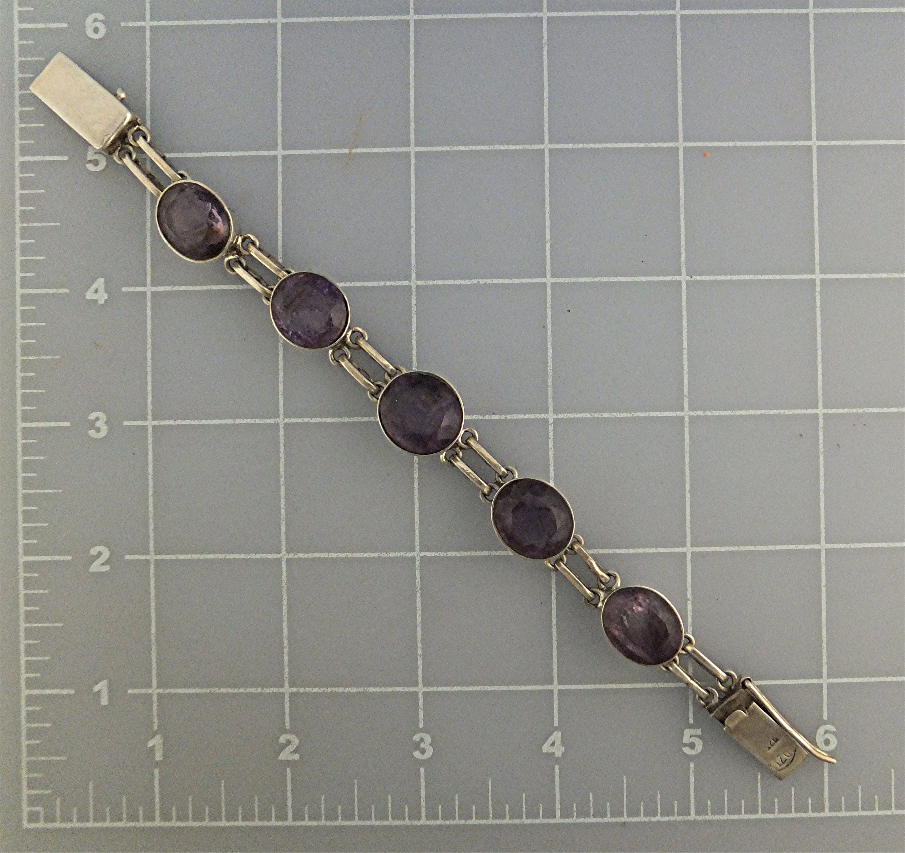 Bracelet Sterling Silver Amethyst IDZI