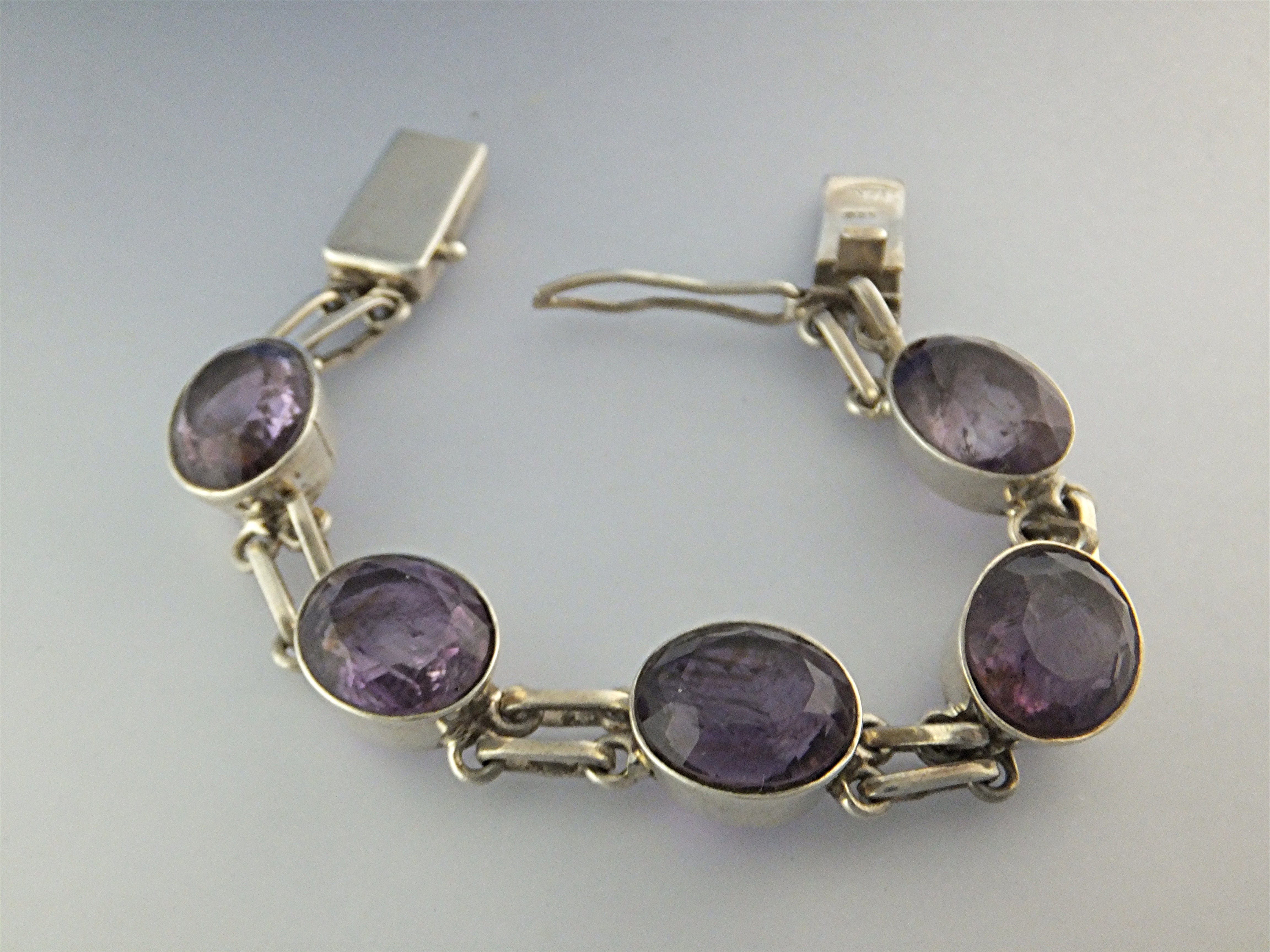 Bracelet Sterling Silver Amethyst IDZI