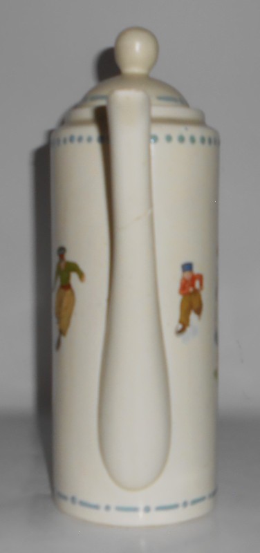 Early Roseville Art Pottery Dutch Cream Ware Deco Coffeepot