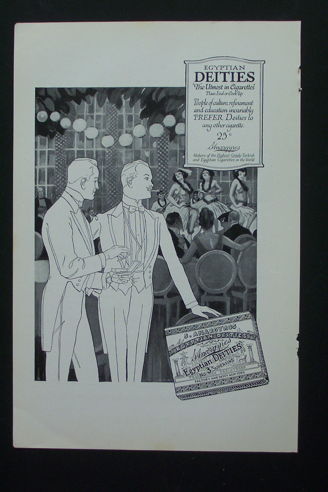 1917 Egyptian Deities Cigarettes with Two Men Smoking