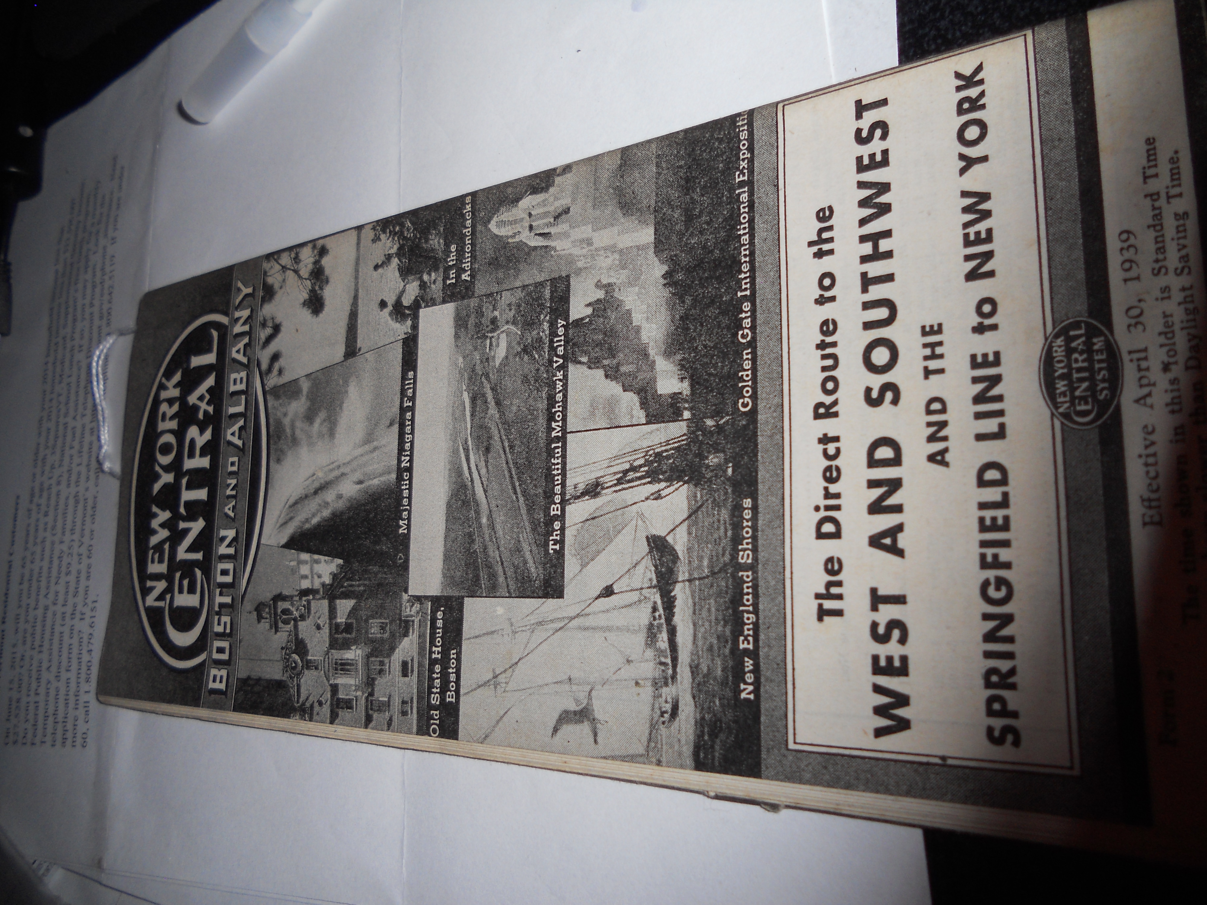 New York World's Fair Train Schedule 1939