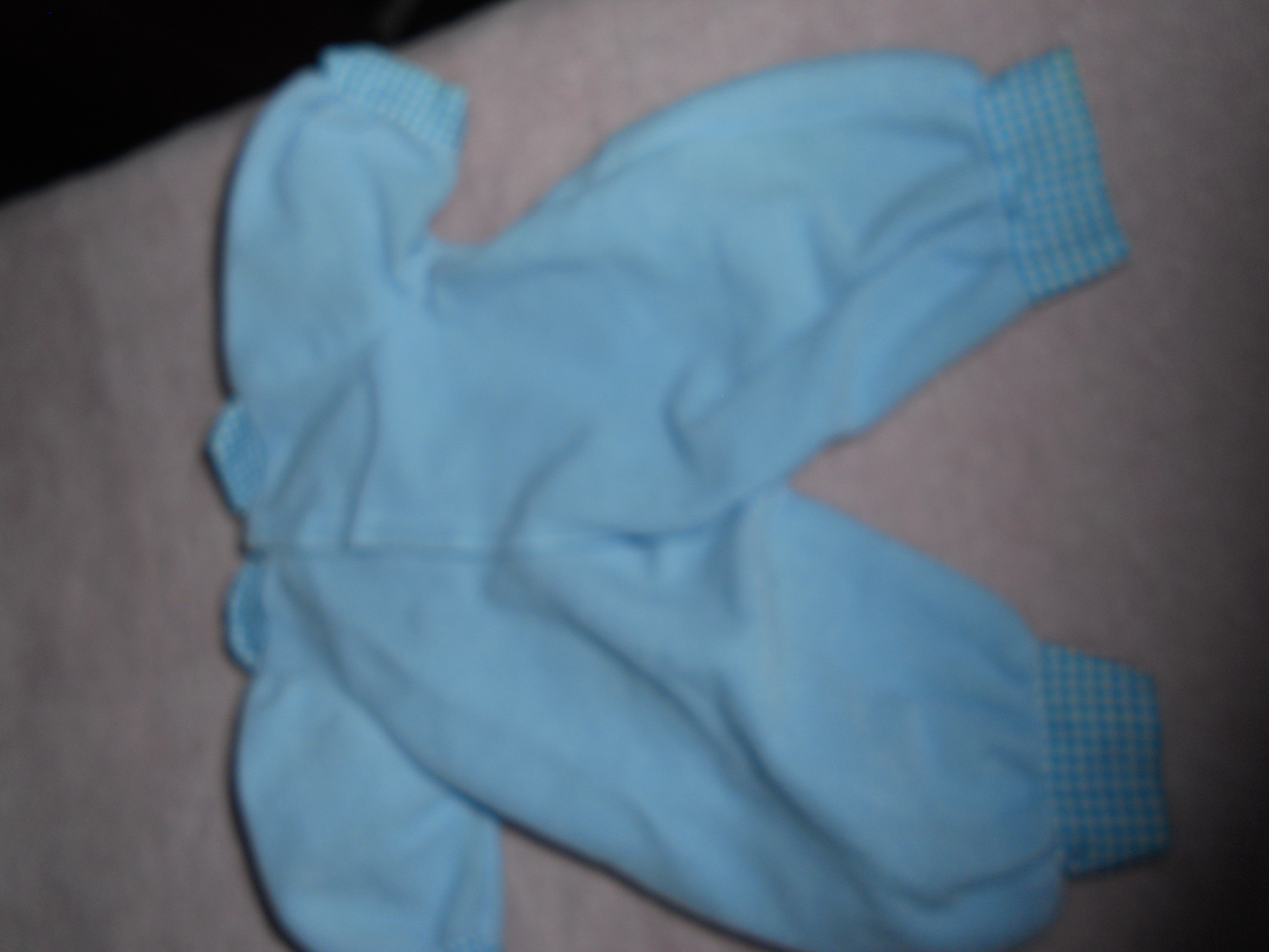 Doll Clothes Romper Blue 8 1/4