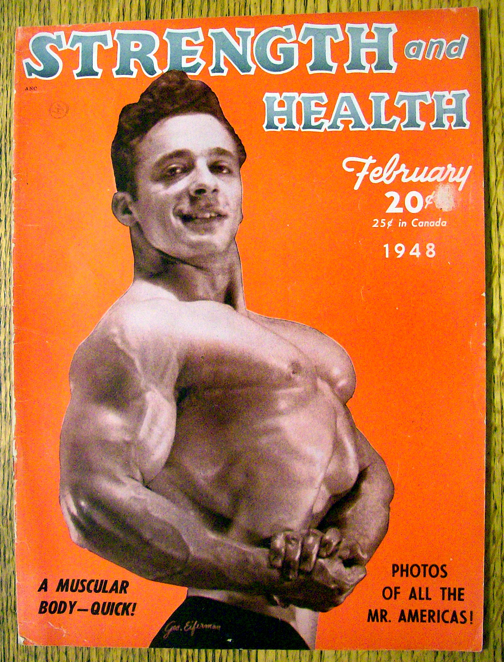 George Eiferman 1948 Strength & Health Magazine Cover