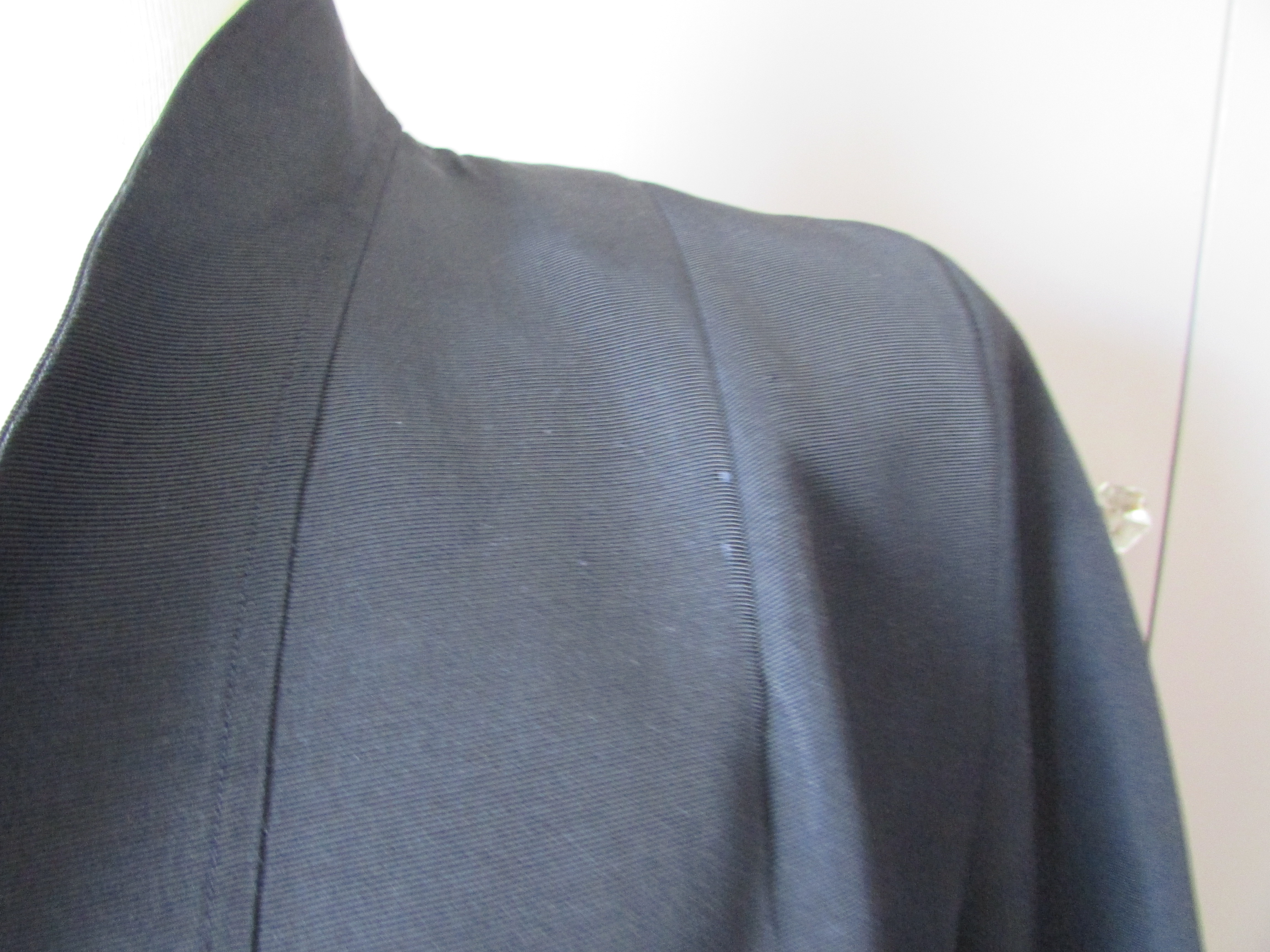 Black Audrey Hepburn Open Front Coat