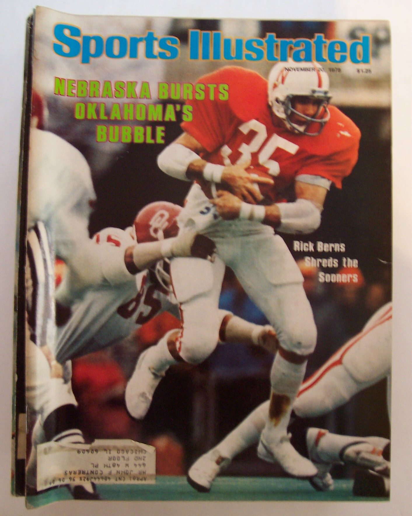 Sports Illustrated Magazine - Nov 20, 1978 - Rick Berns