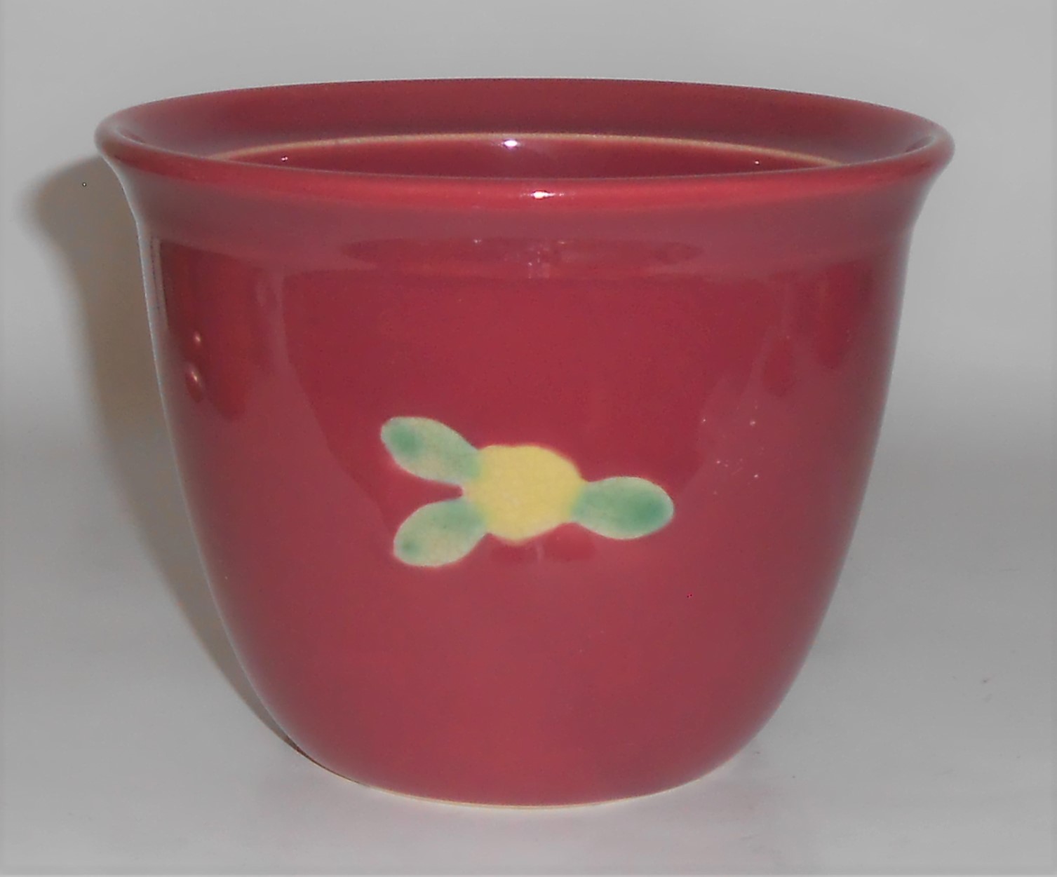 Coors Pottery Rosebud Red Large Bean Pot Robert Schneid