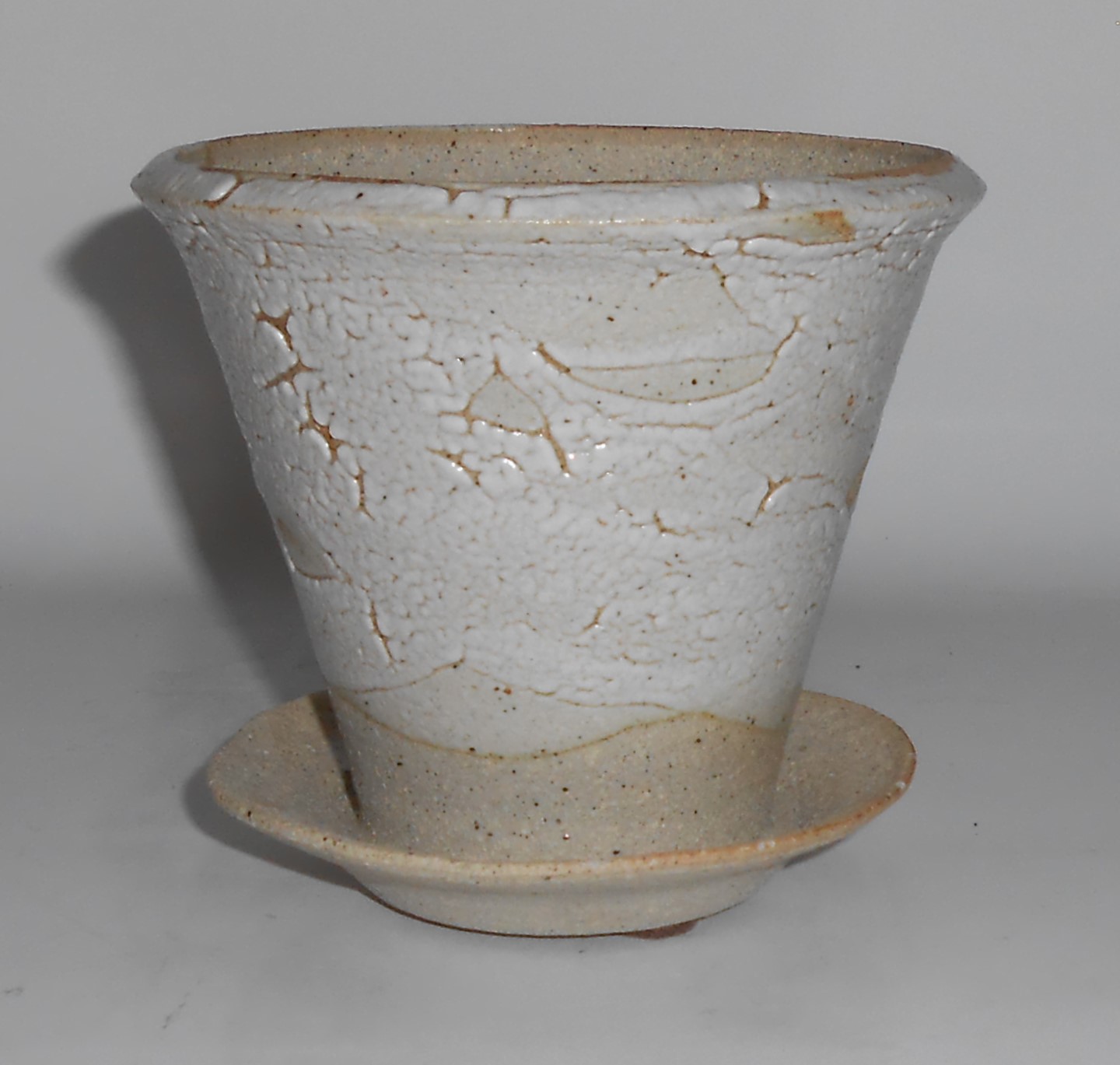 Bruning Studio Pottery Seattle Wheel Thrown Flower Pot