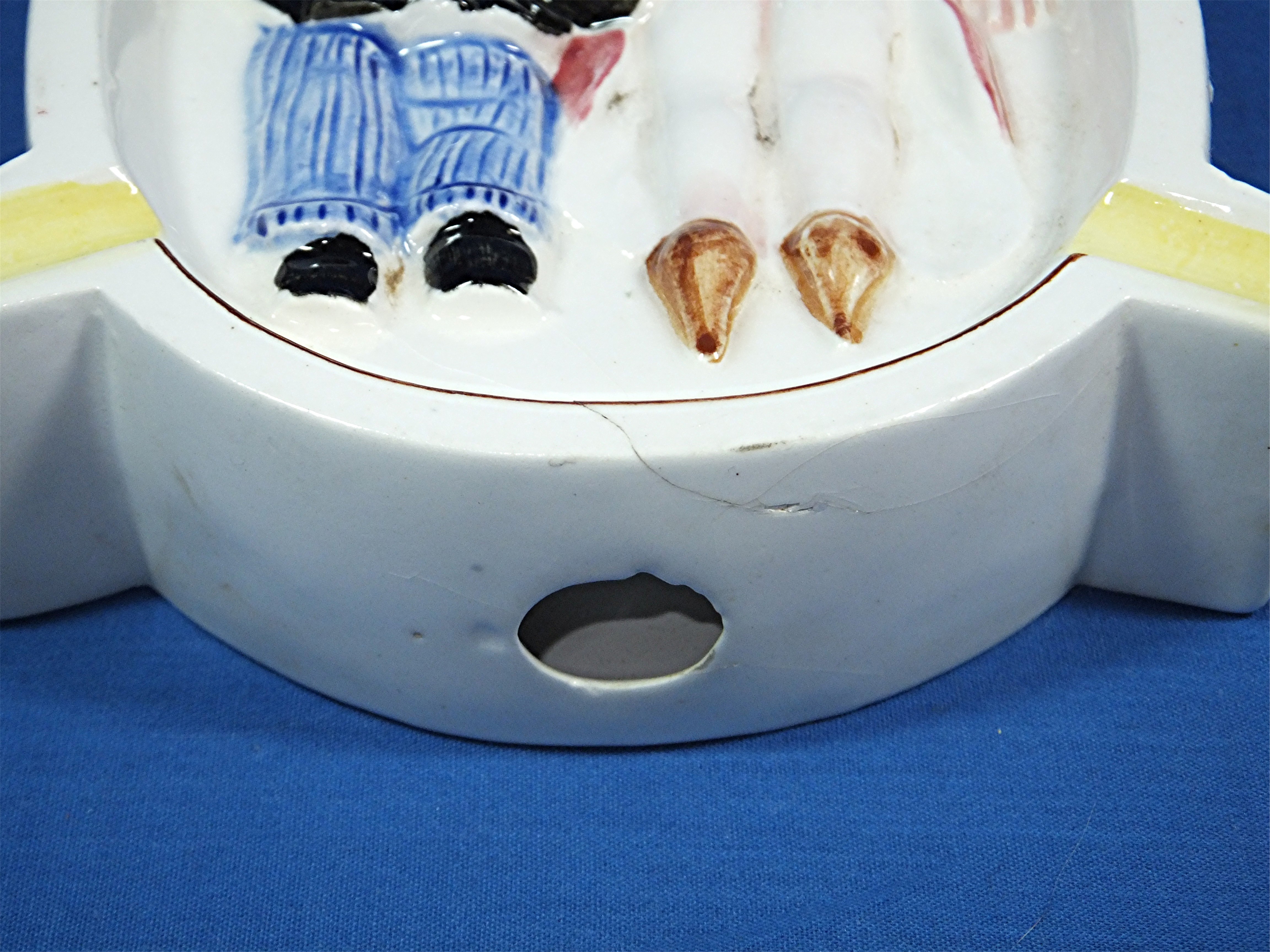 Naughty ashtray, ceramic, vintage
