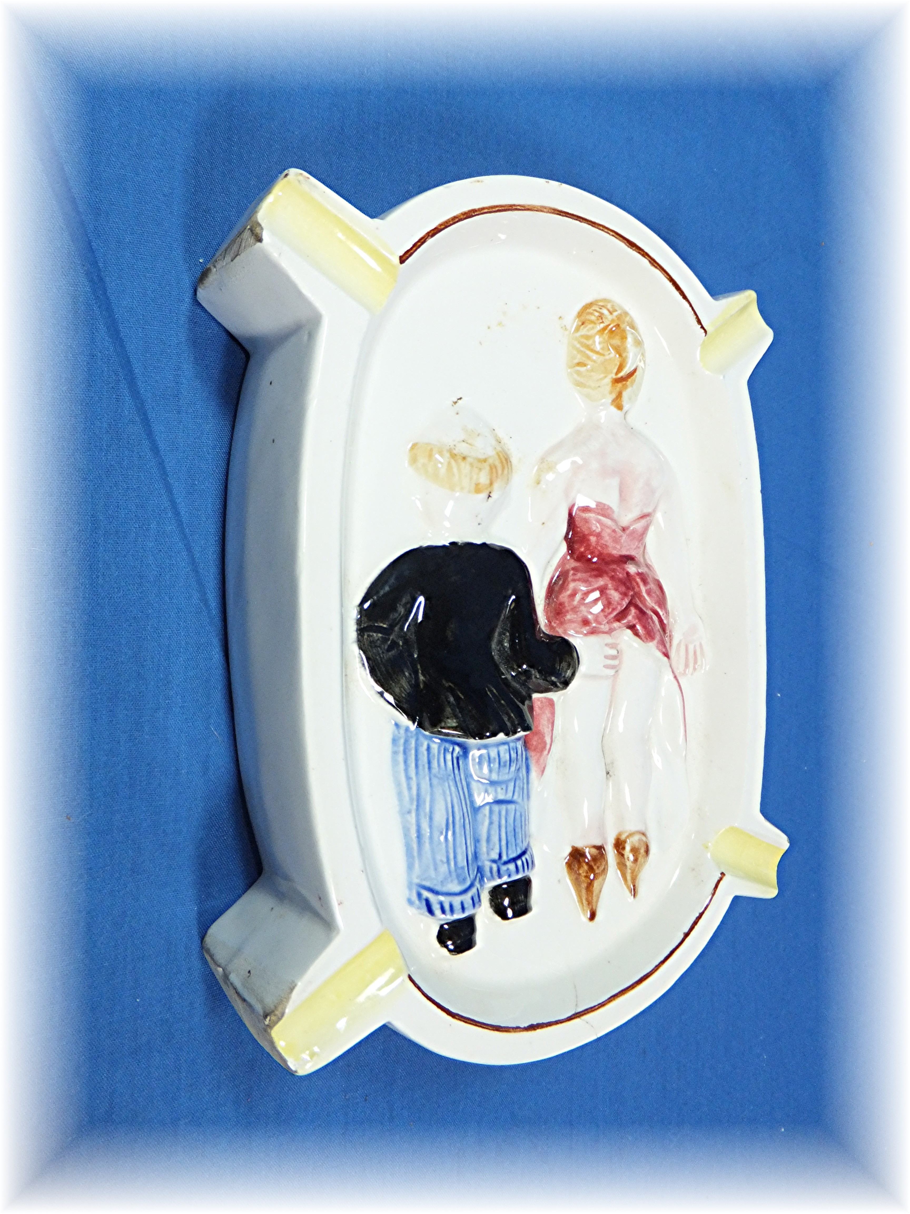 Naughty ashtray, ceramic, vintage
