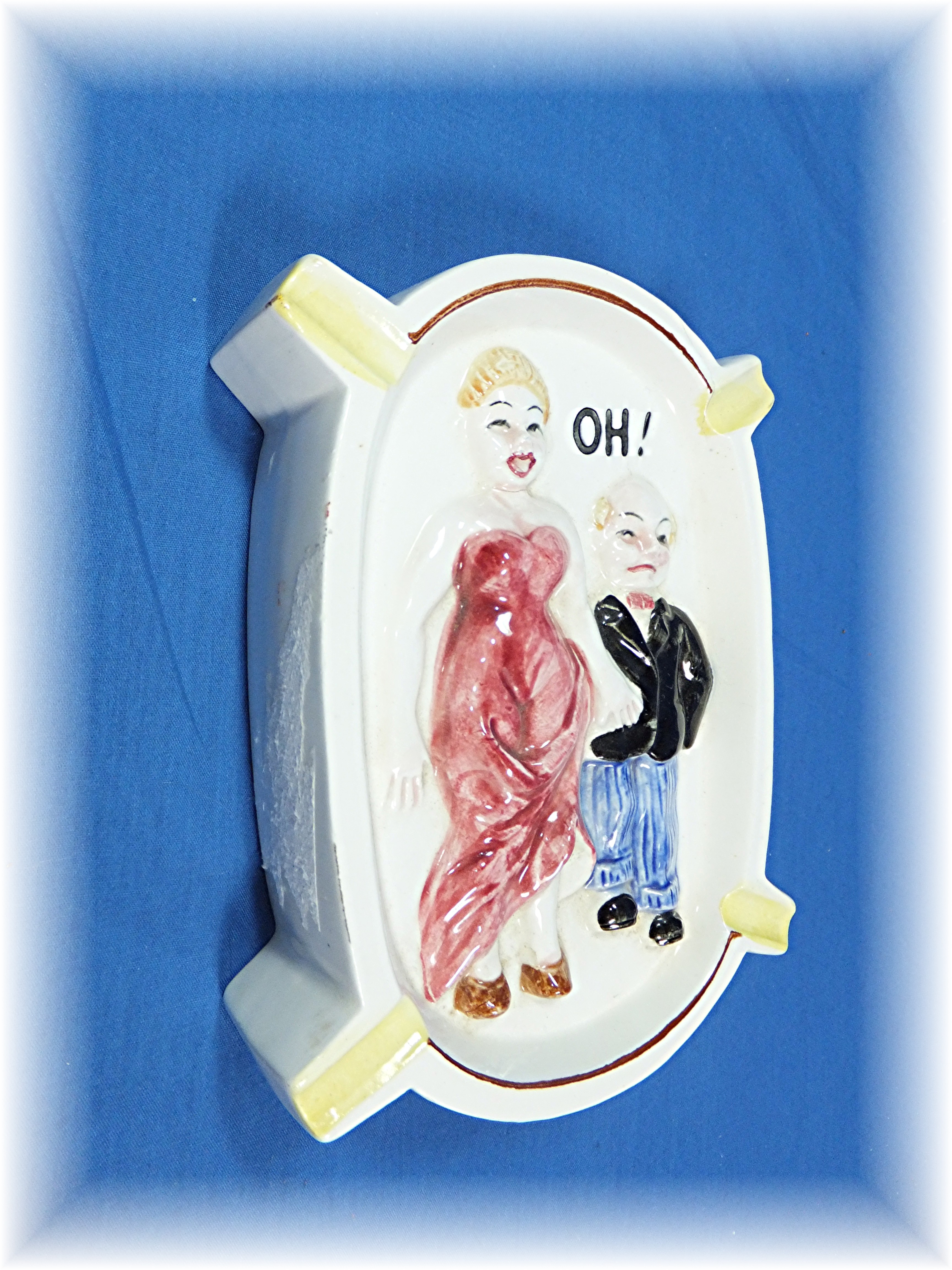 Naughty ashtray, ceramic, vintage