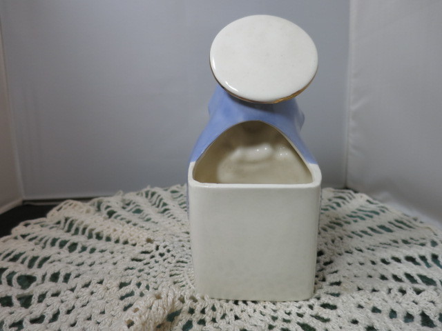 Virgin Mother Mary holding Infant Jesus Planter Vase Nancy Pew