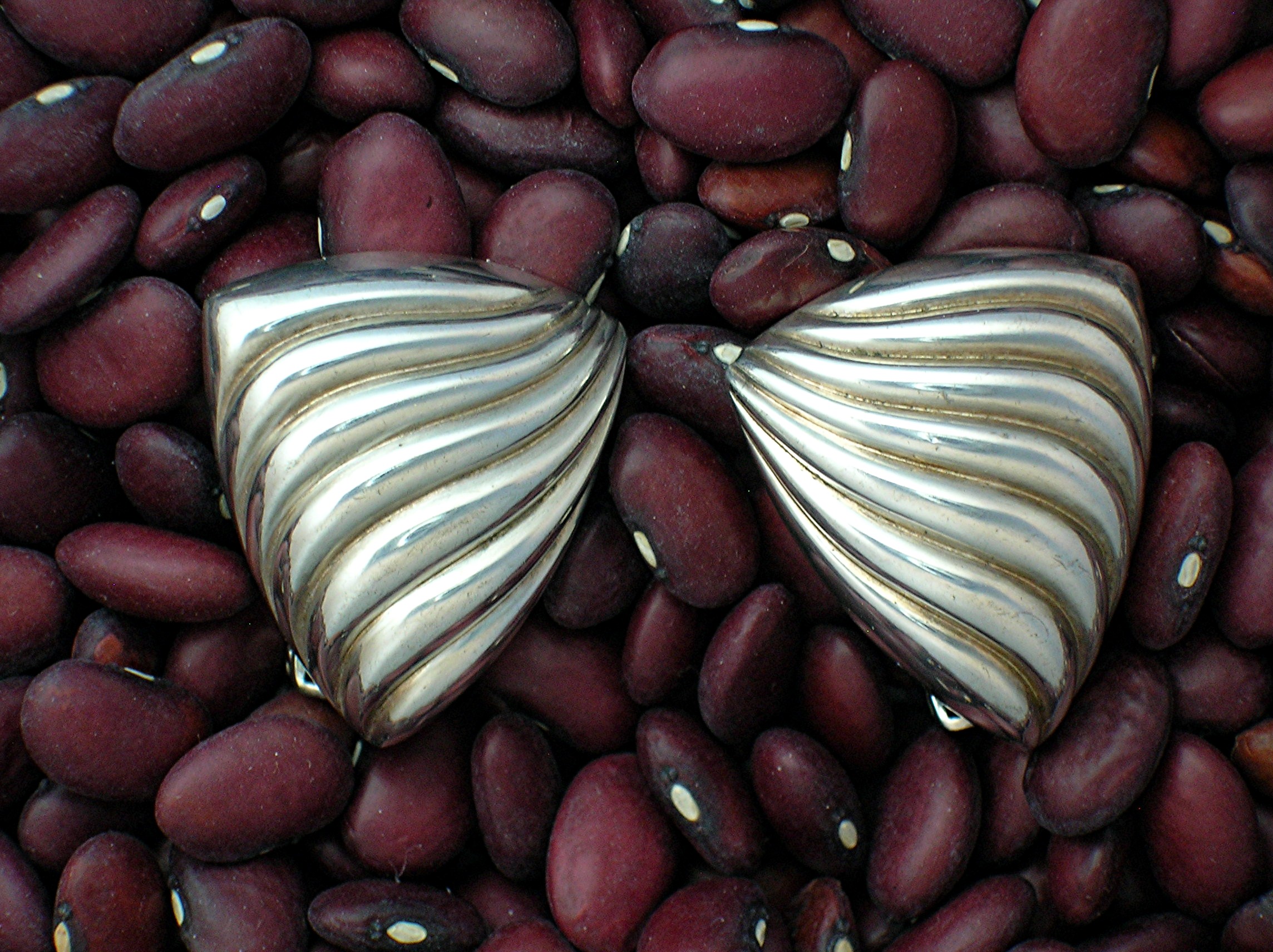 Christian Dior Sterling Silver Clip Earrings