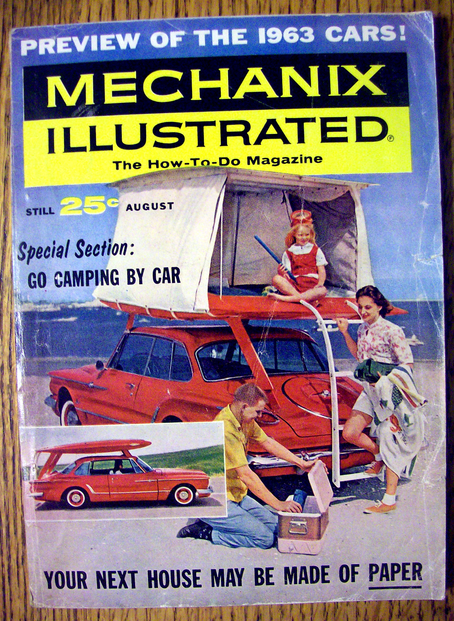 Mechanix Illustrated-August 1962-Camping By Car