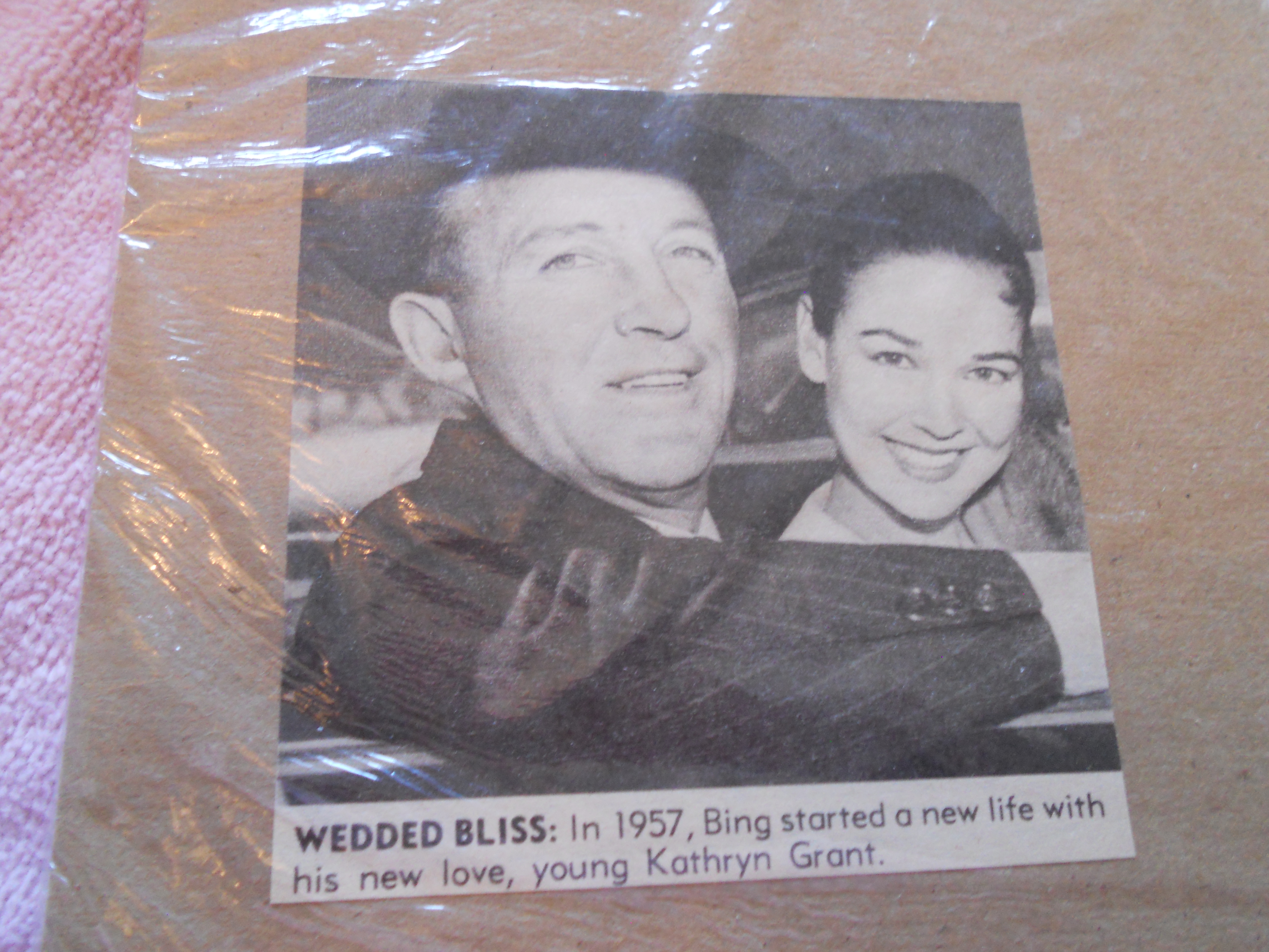 Bing Crosby Kathryn Grant magazine Picture