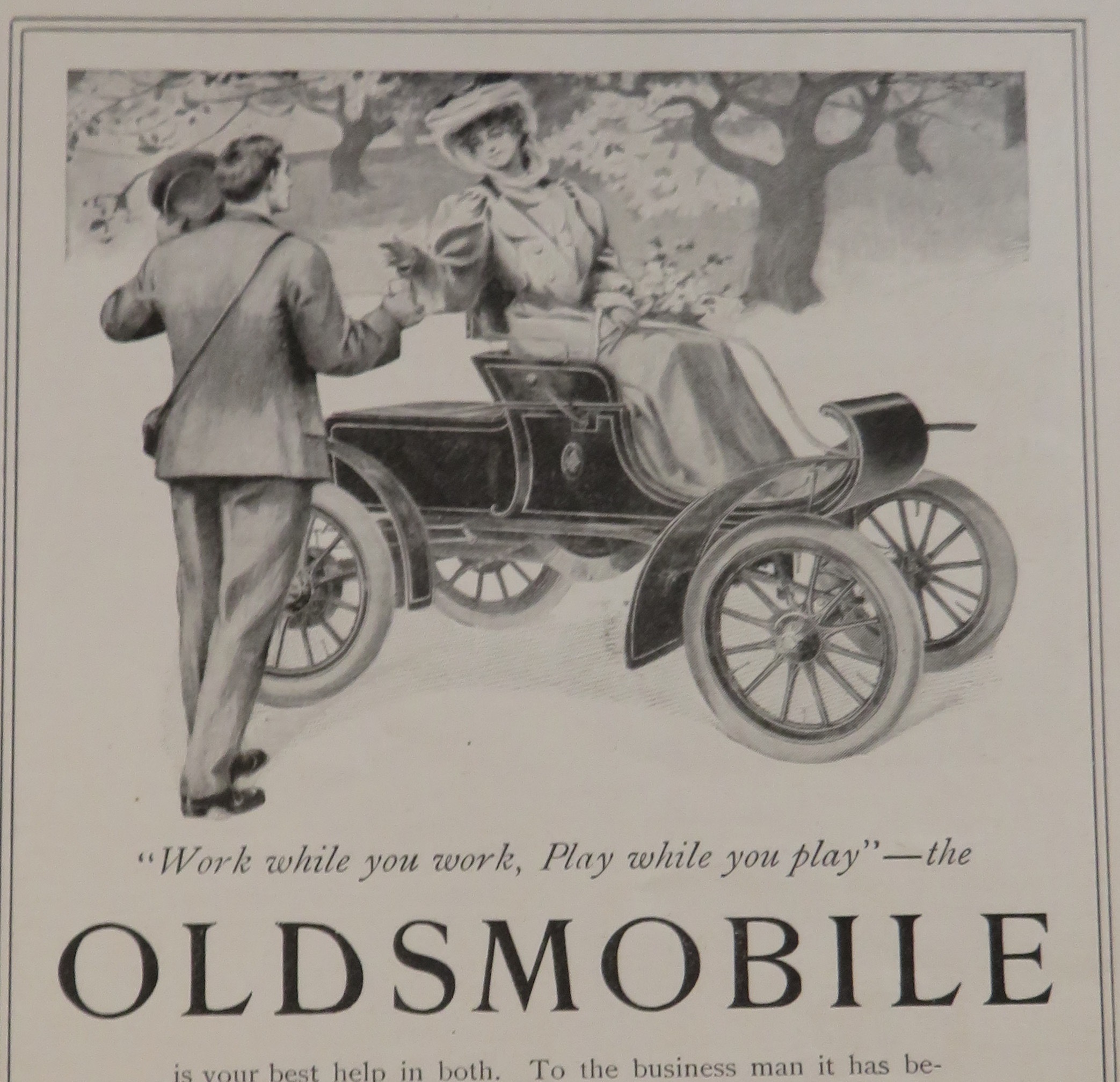1905 Olds Motor Works with the Oldsmobile
