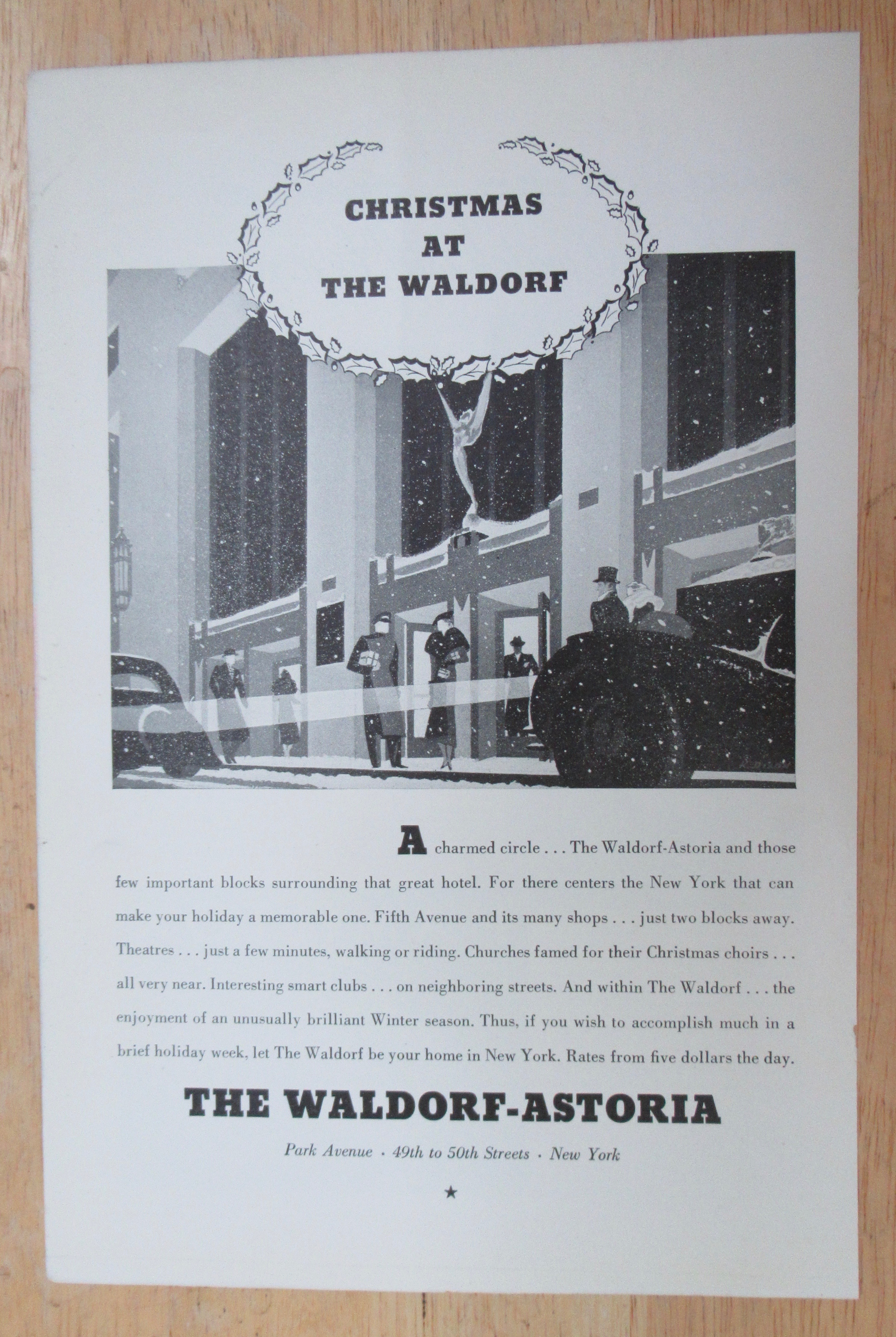 1934 Waldorf Astoria with Christmas At The Waldorf