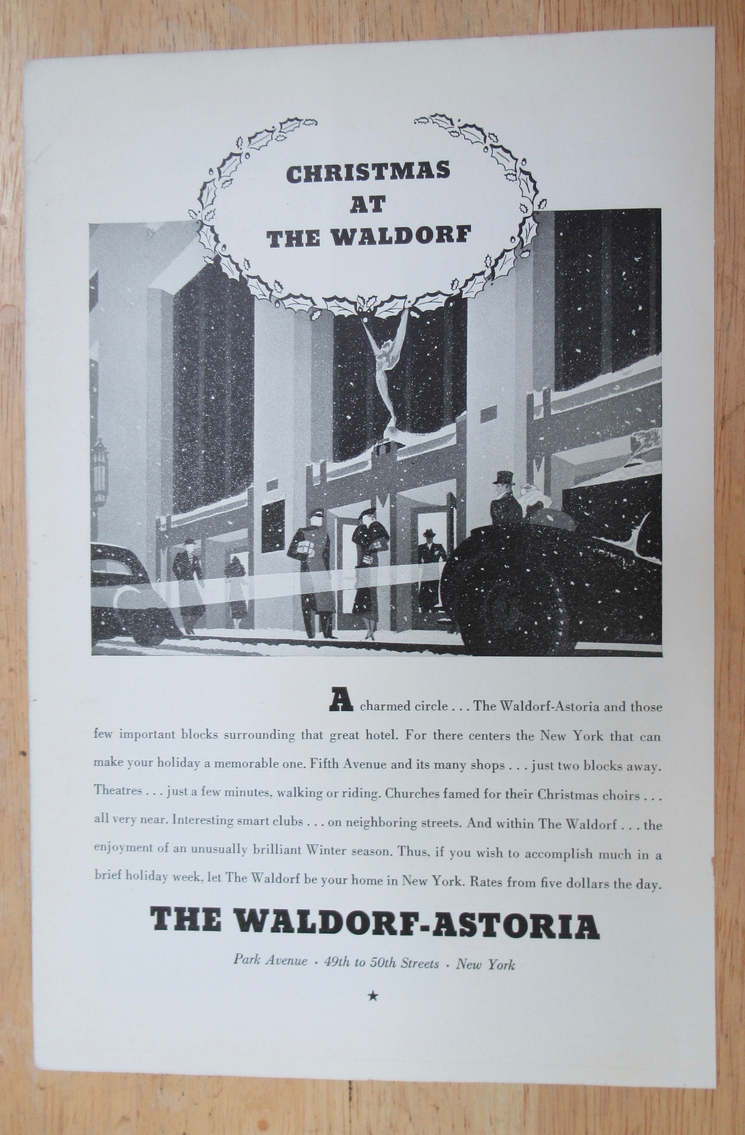 1934 Waldorf Astoria with Christmas At The Waldorf