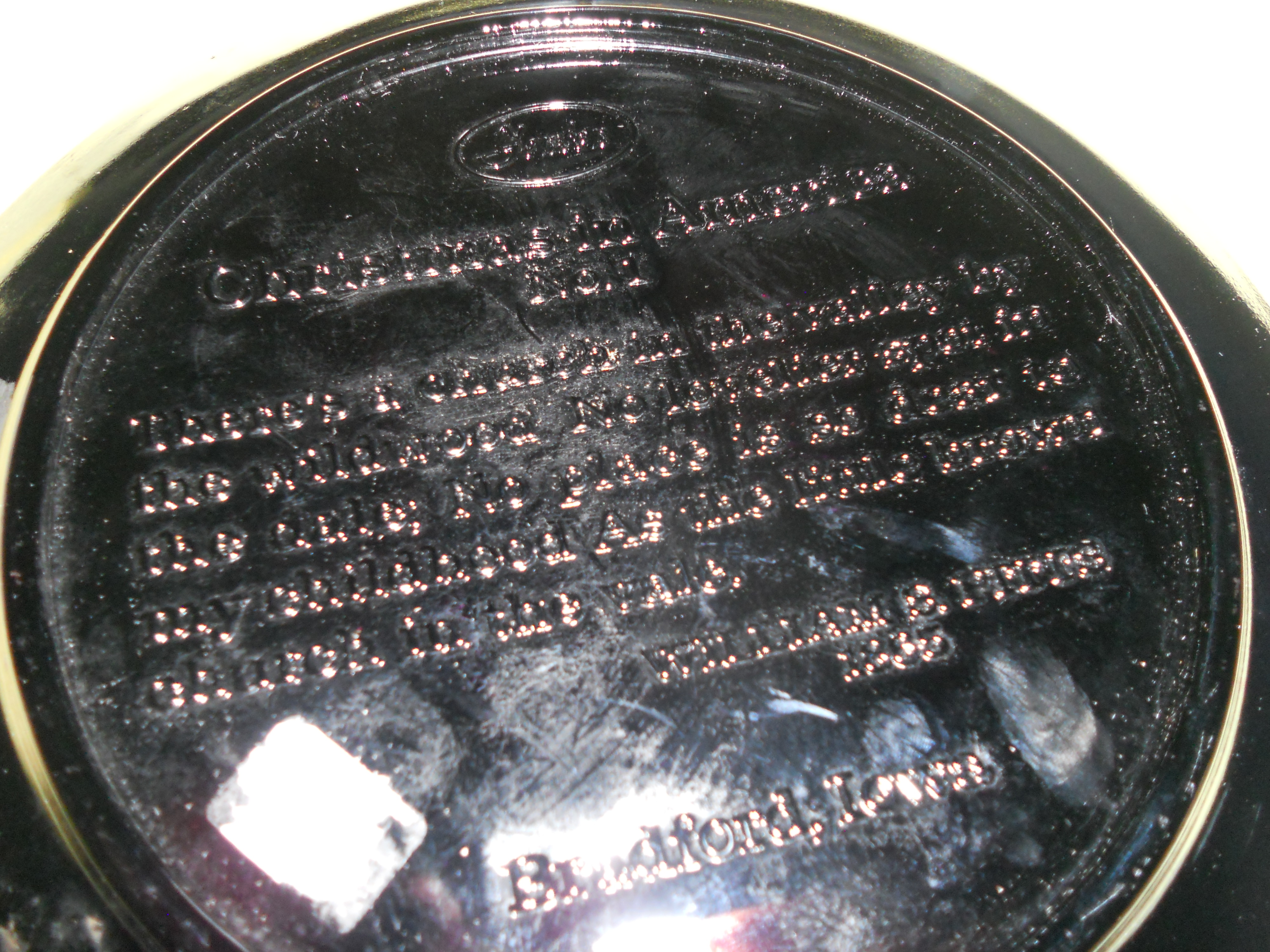 Fenton Art Glass Christmas 1971 Plate