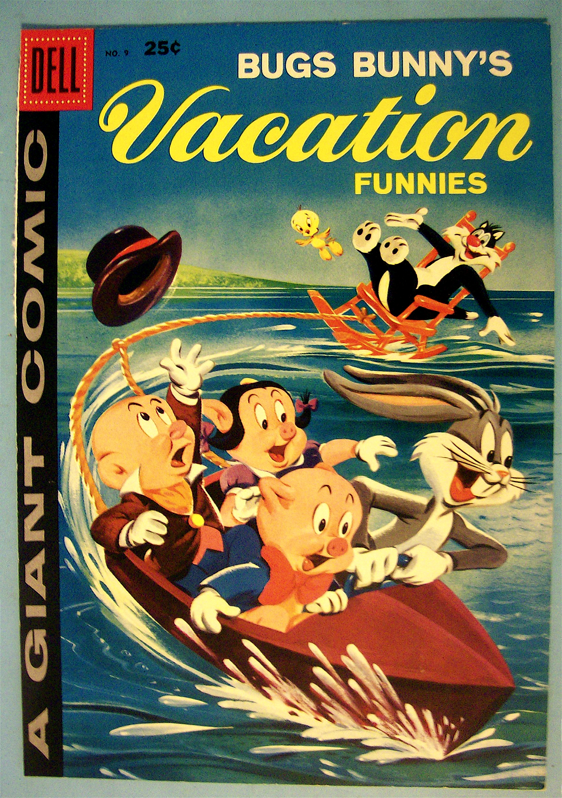 Bugs Bunny Vacation Funnies Comic Cover #9-1959
