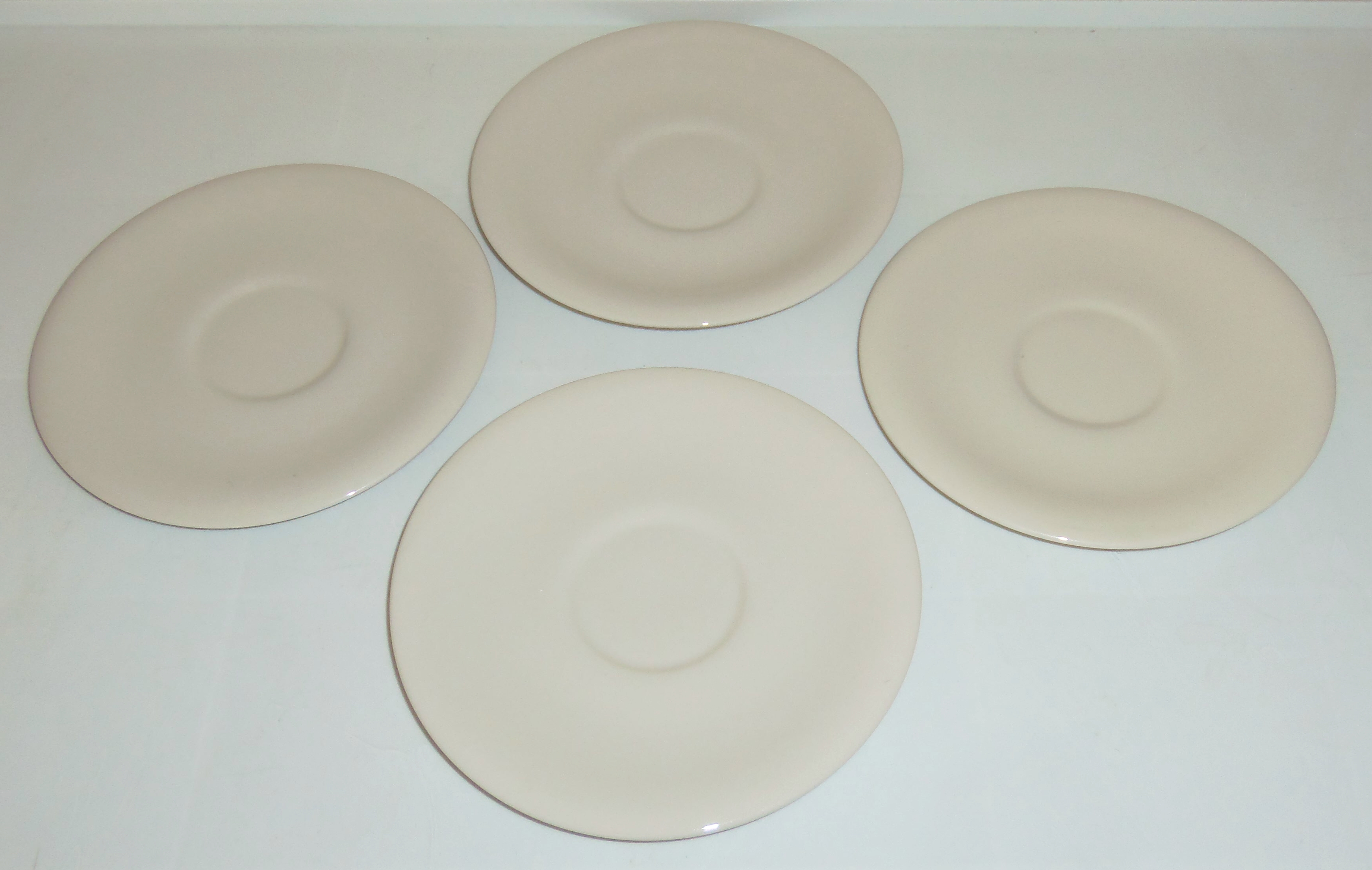 Flintridge China Bon-Lite Set 4 Saucers!