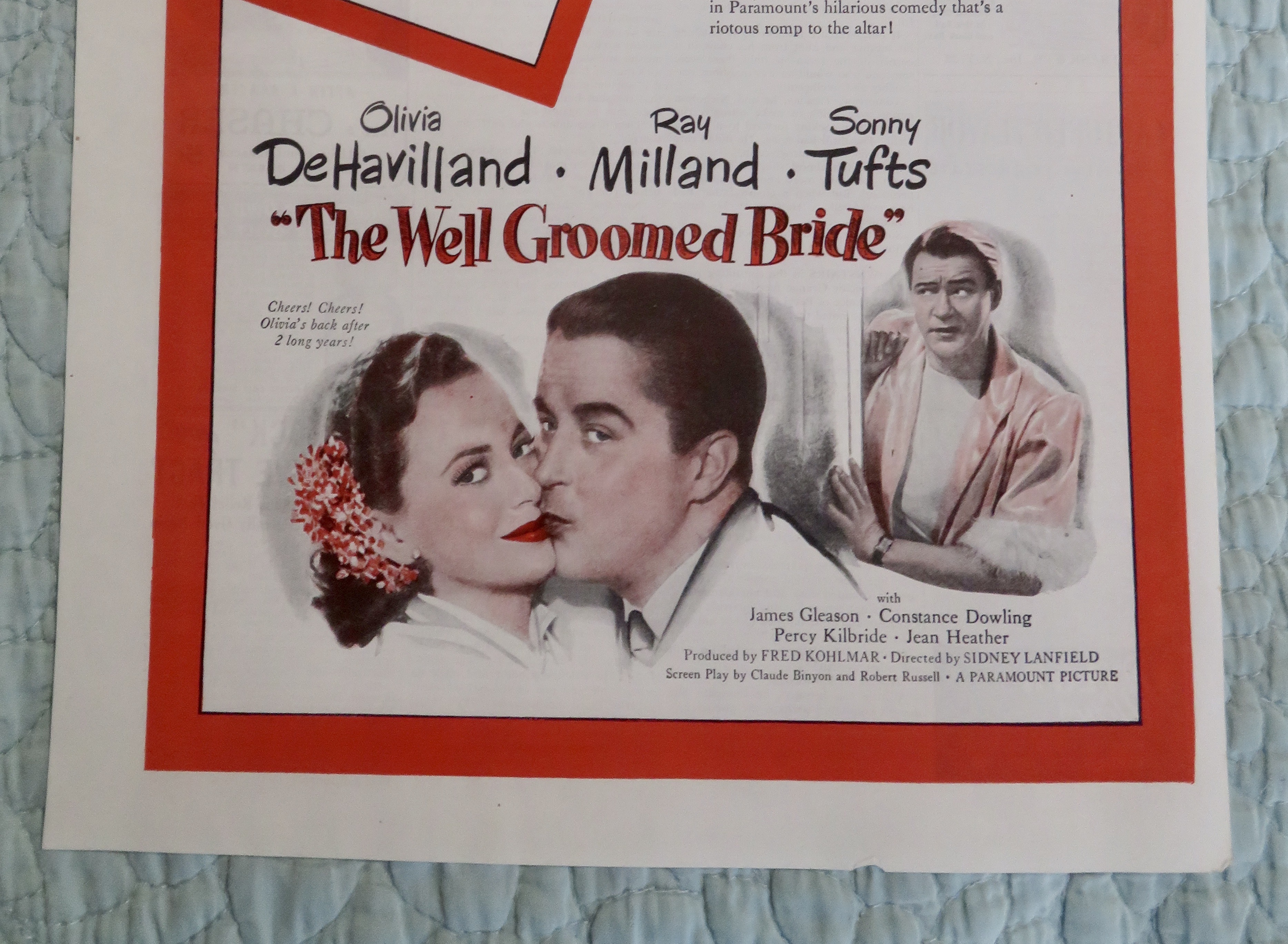 1946 The Well Groomed Bride with DeHavilland & Milland