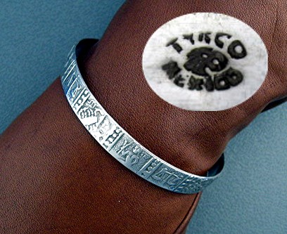 BraceletTaxco Mexico Sterling Silver ZODIAC Bangle