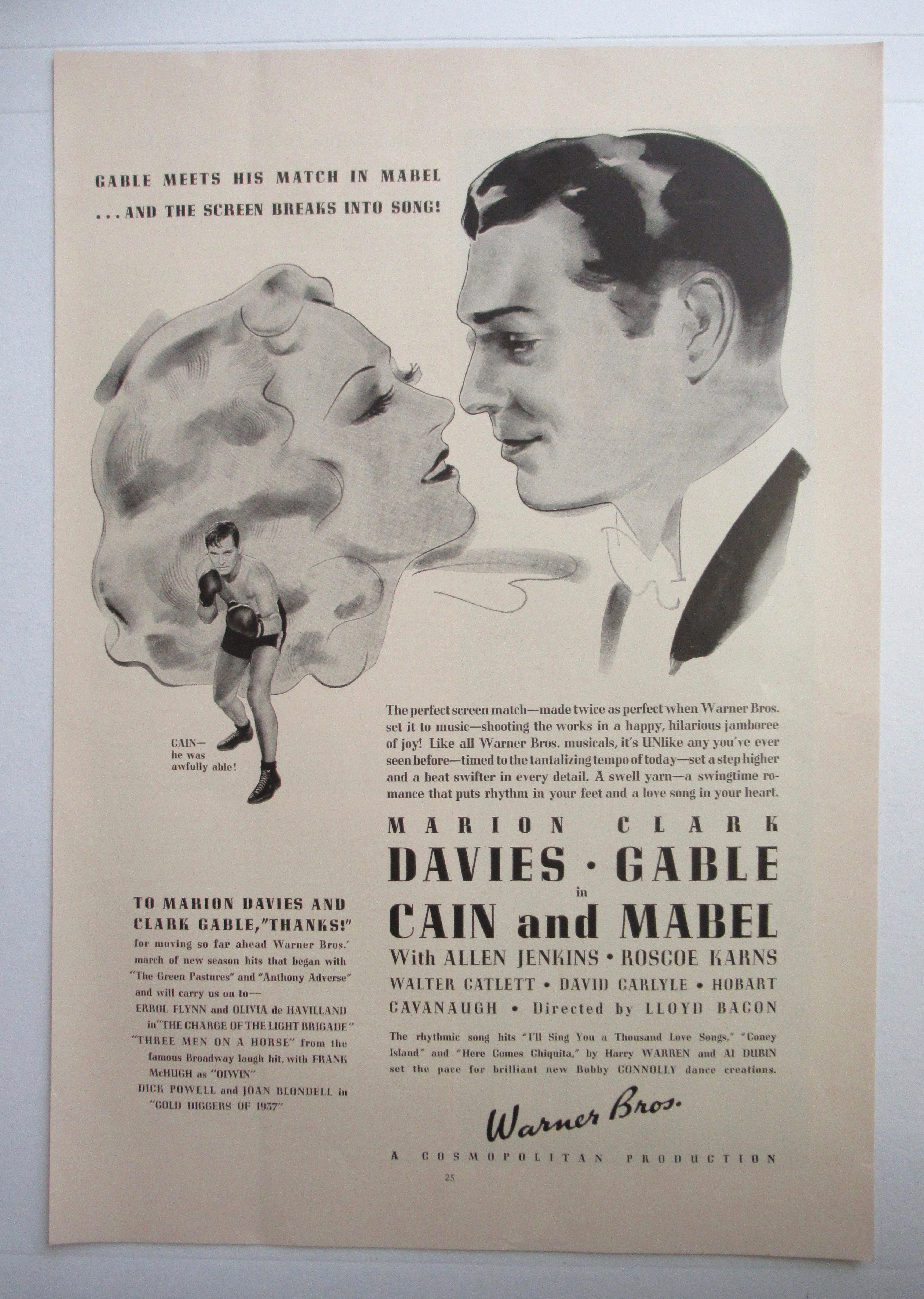 1936 Cain & Mabel with Marion Davies & Clark Gable