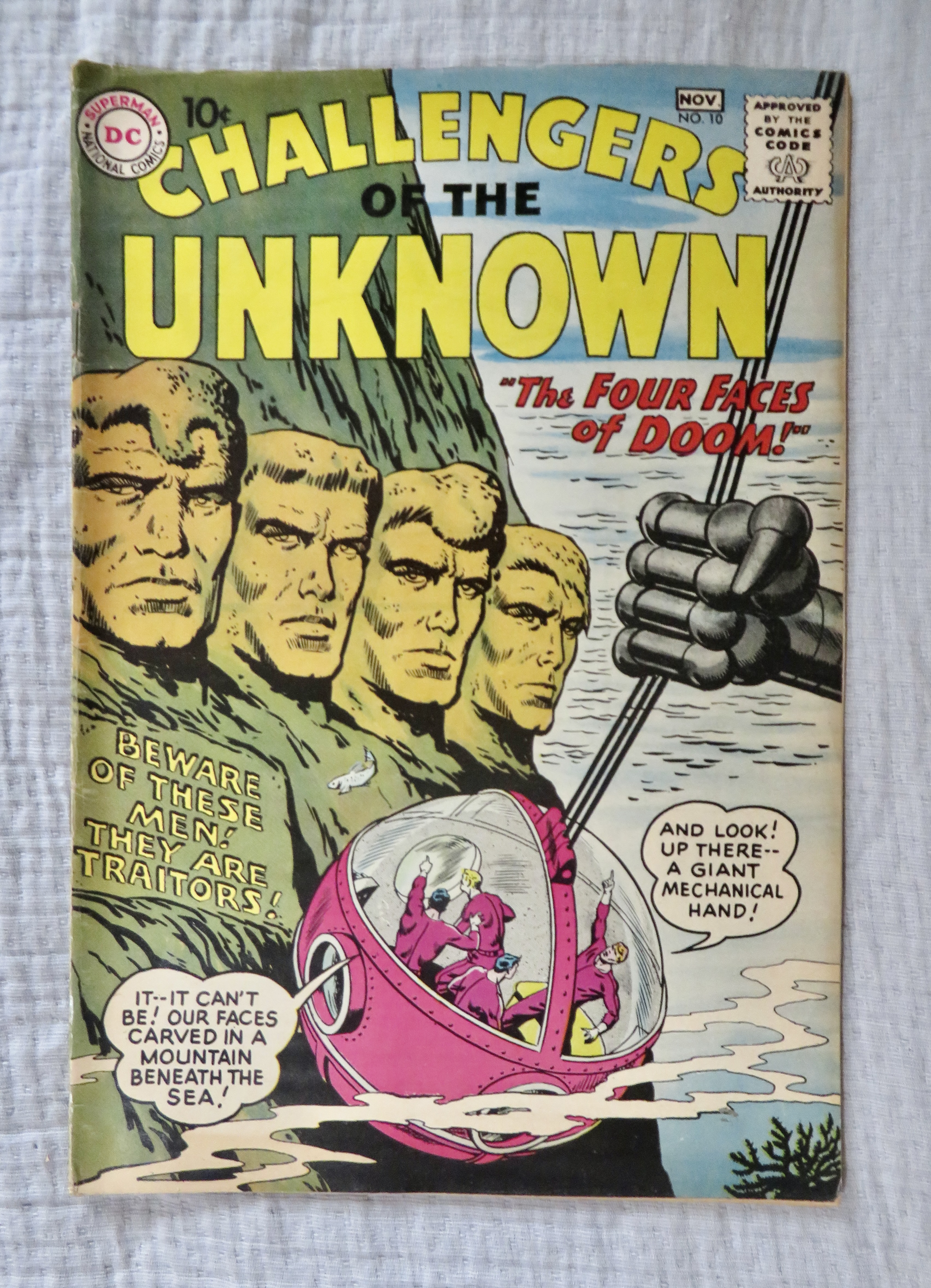 Challengers Of The Unknown #10 November 1959 Doom