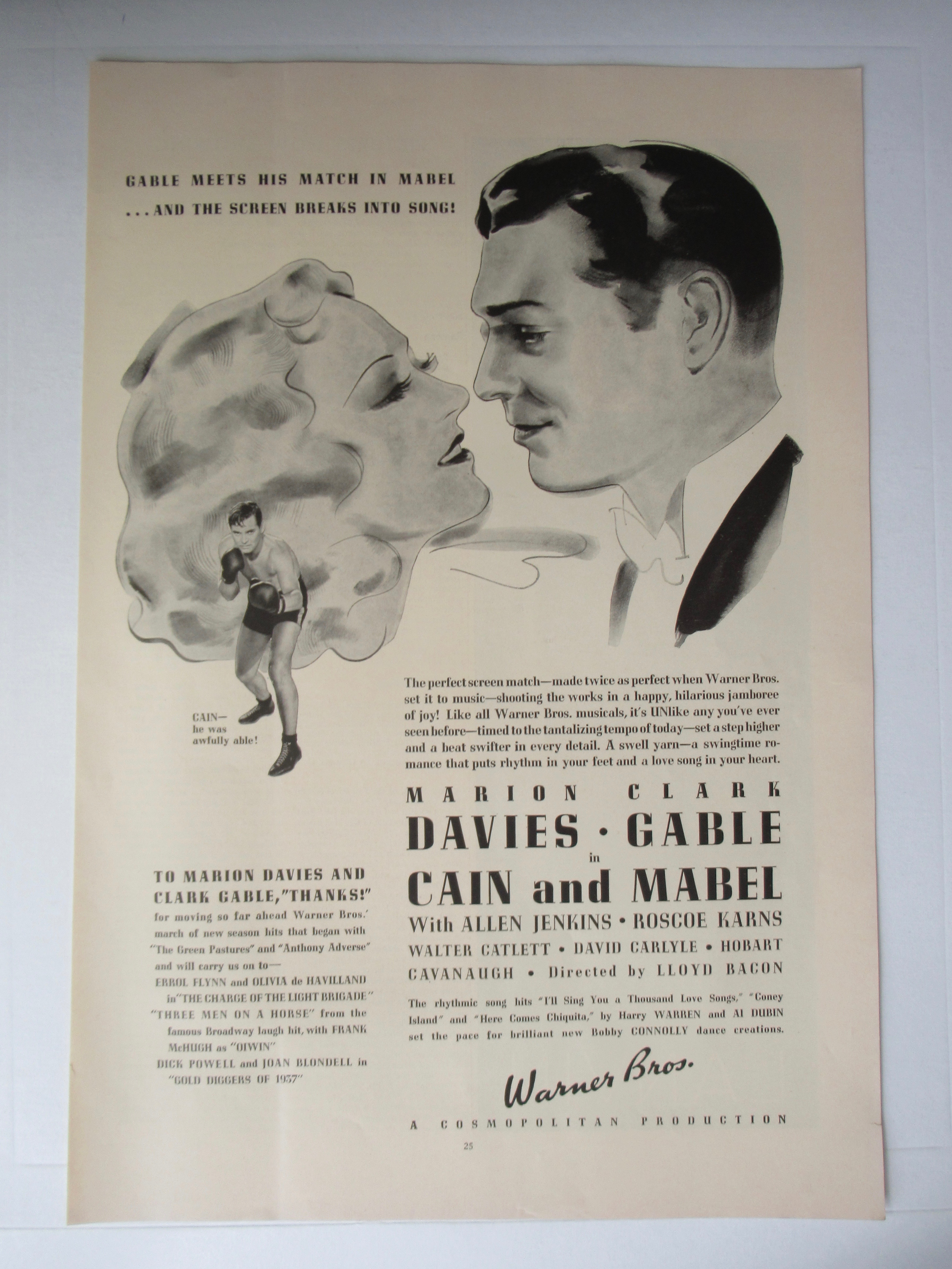 1936 Cain & Mabel with Marion Davies & Clark Gable