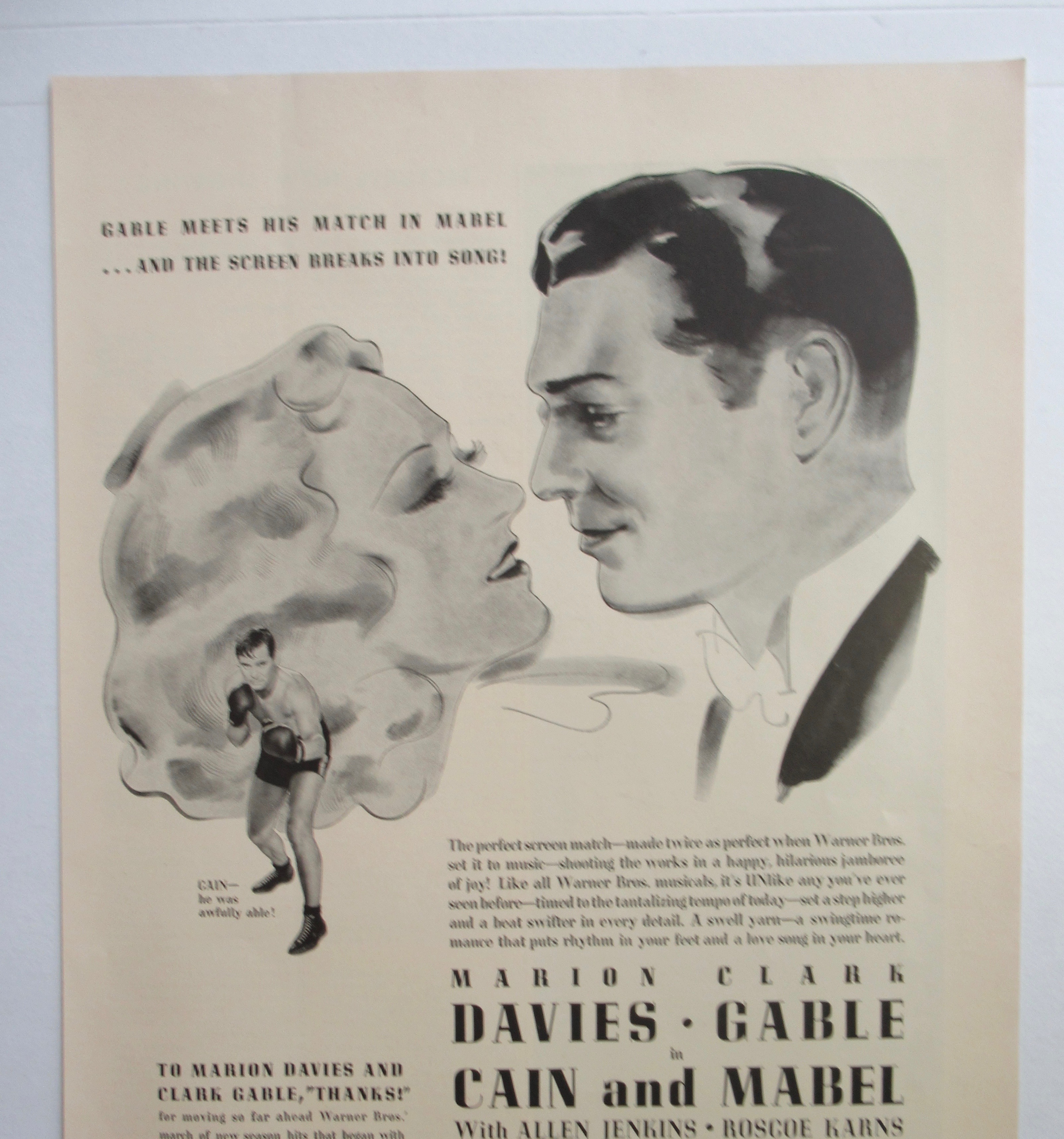1936 Cain & Mabel with Marion Davies & Clark Gable