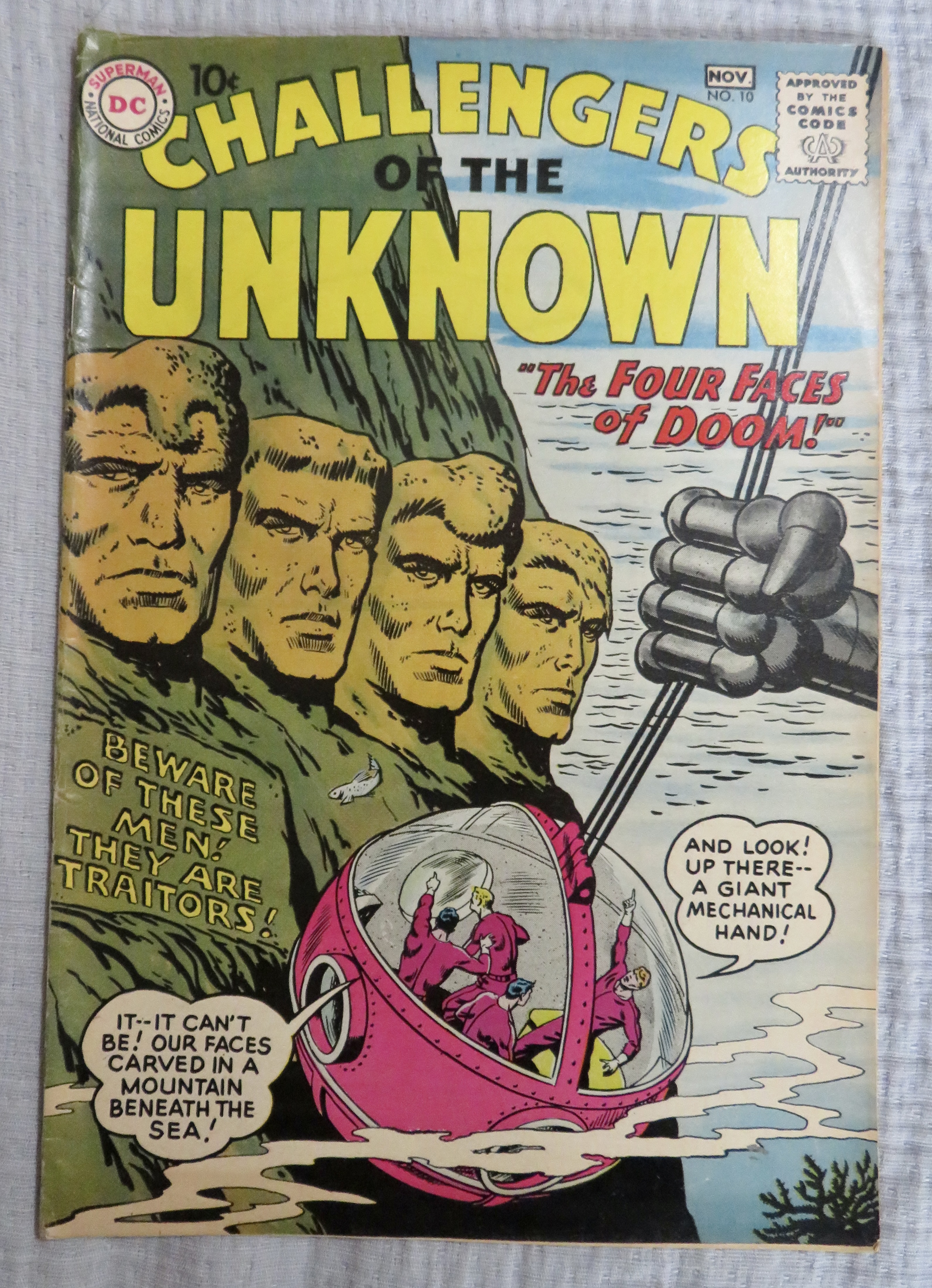 Challengers Of The Unknown #10 November 1959 Doom