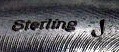 Navajo Sterling Silver  Bangle Bracelet Signed
