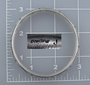 Navajo Sterling Silver  Bangle Bracelet Signed