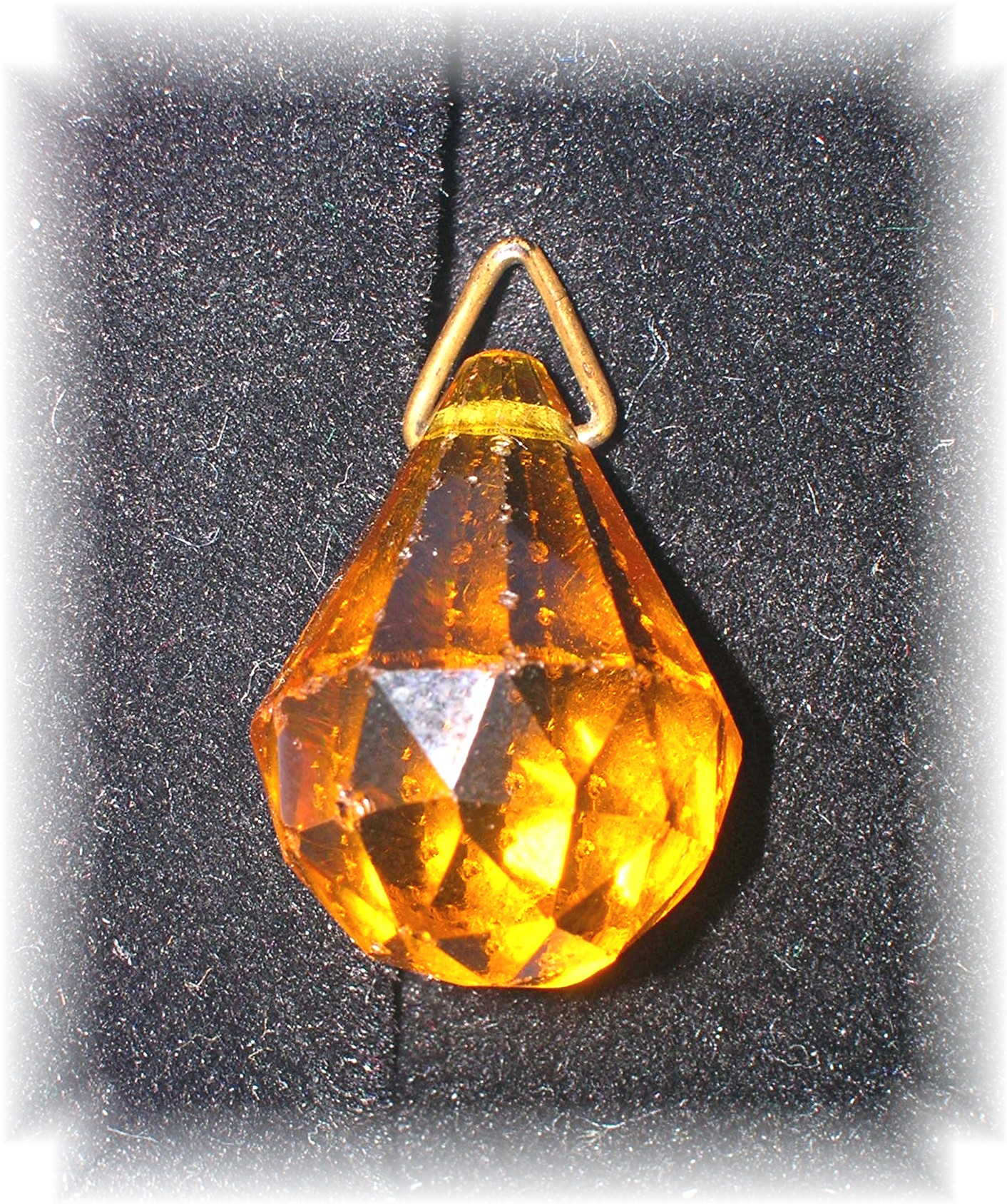 2 Multi Faceted Citrine Color Drops..
