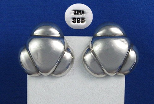 ZINA Sterling Silver Clip Earrings