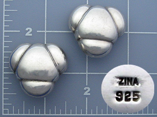 ZINA Sterling Silver Clip Earrings