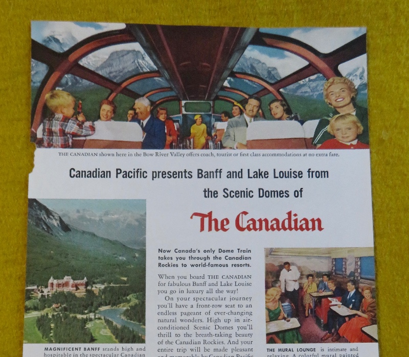 1956 Canadian Pacific with the Scenic Domes of the Canadian
